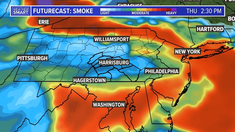 Wildfire smoke lingers into Thursday, but hopefully air quality concerns lesson!