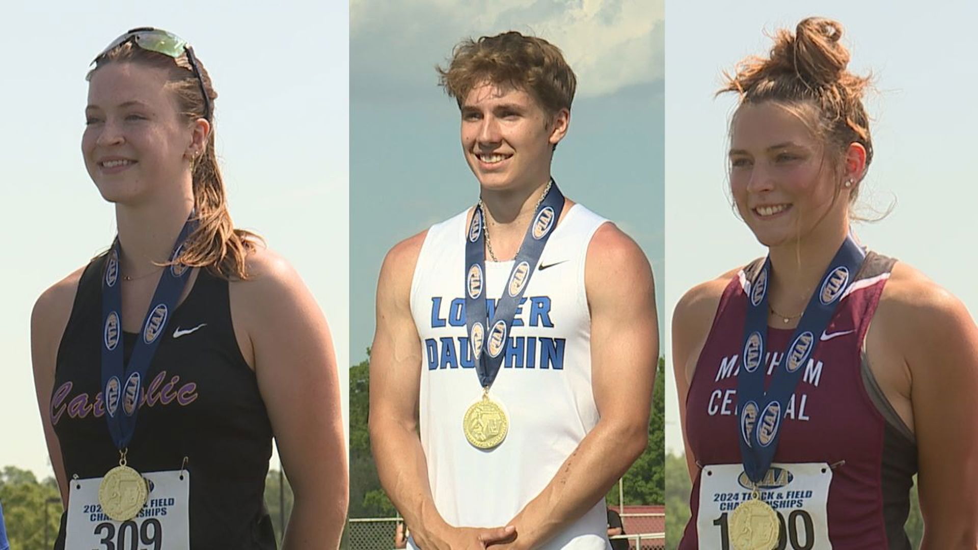 District III athletes win state gold in the discus, pole vault, and shot put on Friday.
