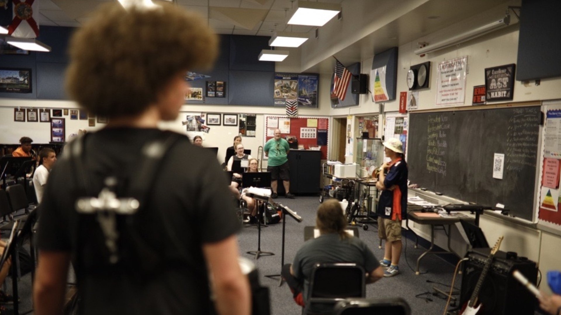 The Northeastern High School Bobcat Marching Band is marching forward through high heat and strong storms to get ready for parades and shows in coming weeks.