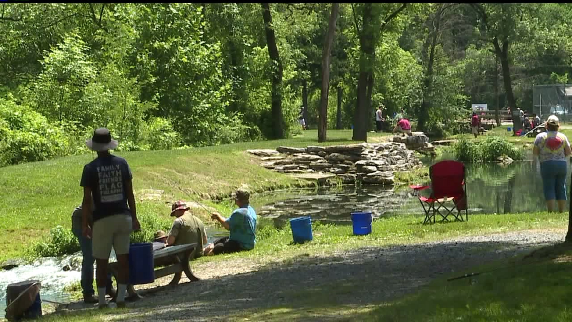 Families spend Father`s Day at local fishing preserve