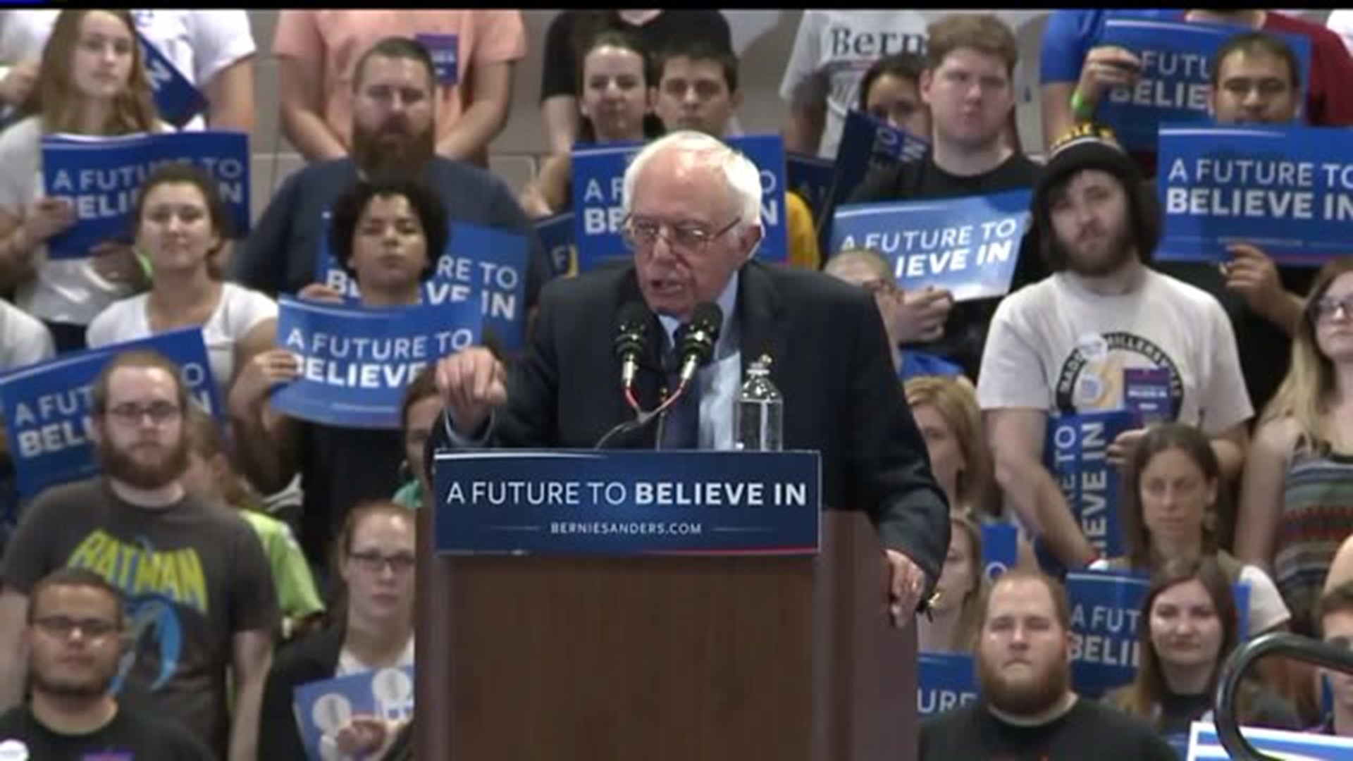 Sanders Speaks at Millersville University