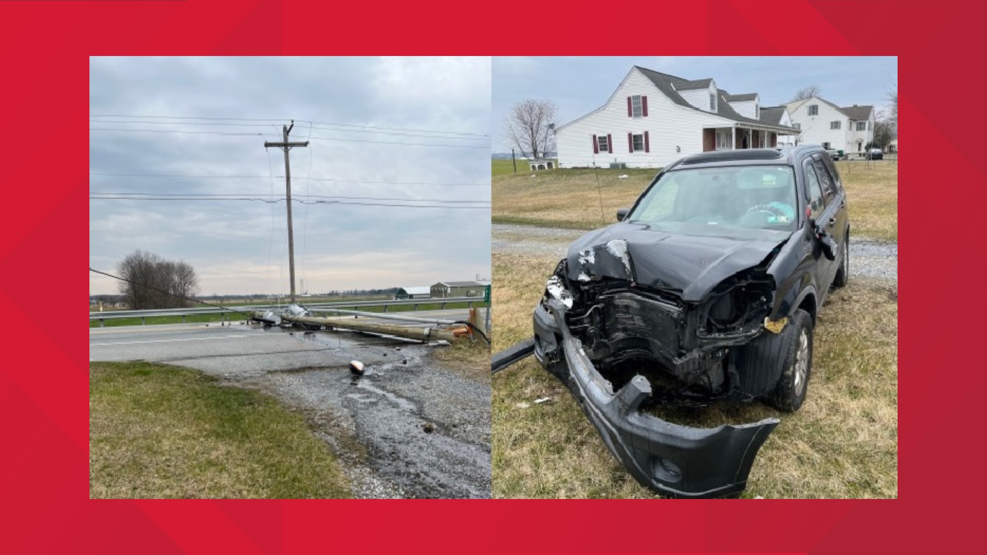 Lancaster Road closed after car crashes into pole | fox43.com