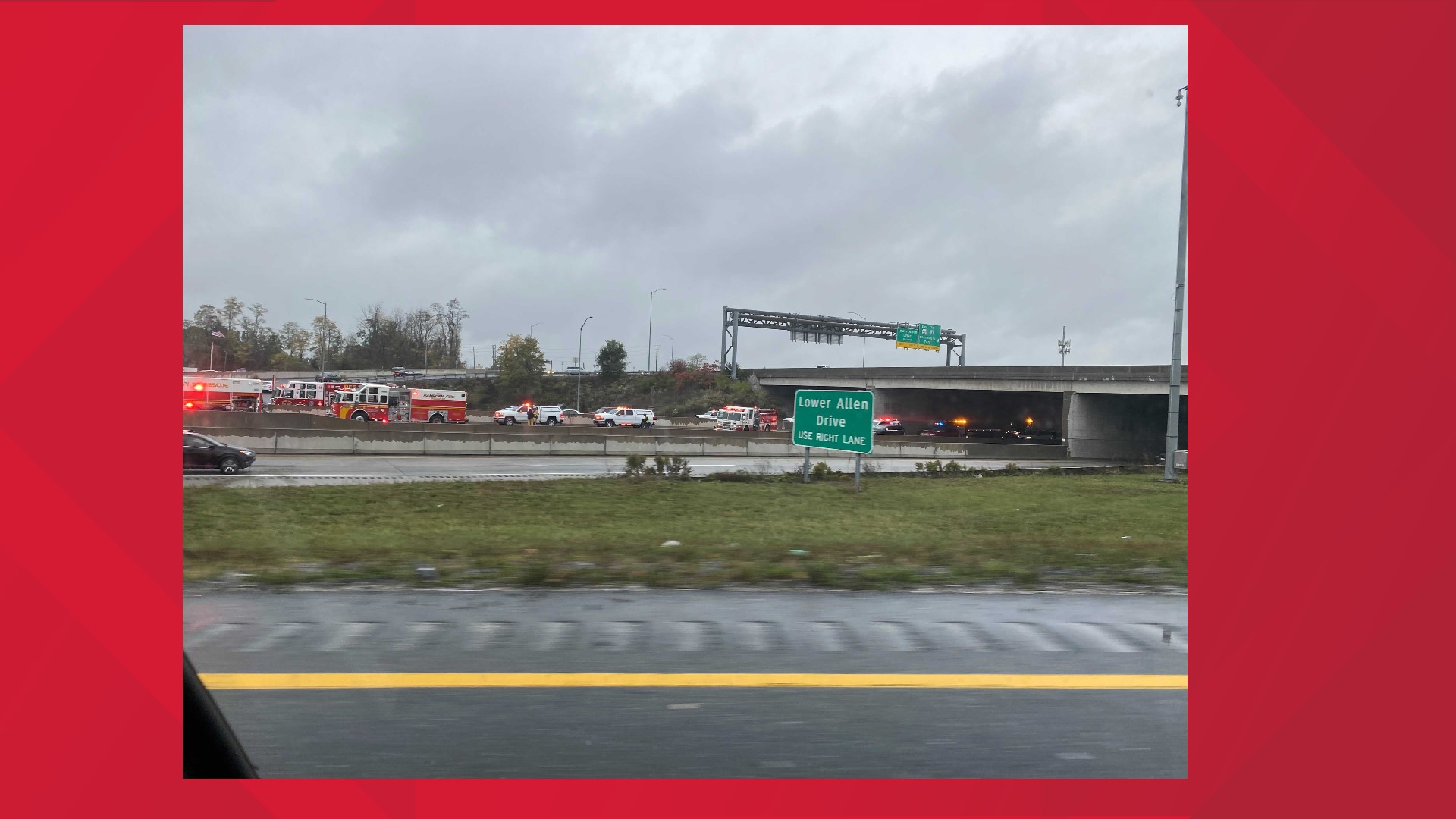 Lanes back open on Route 581 near 11/15 split in Camp Hill after multi ...