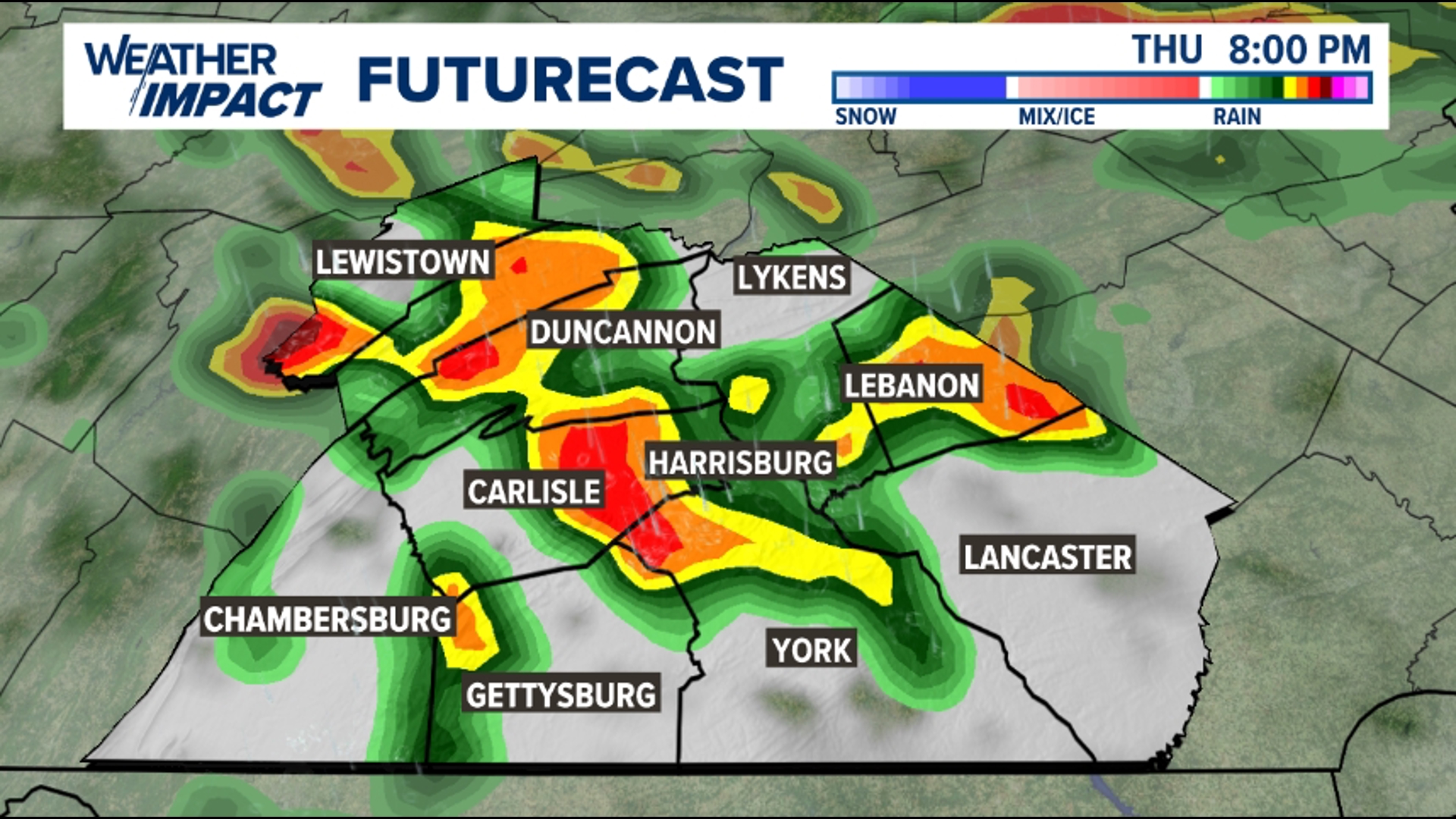 Heavy rain, gusty winds possible with evening storms | Weather Impact ...