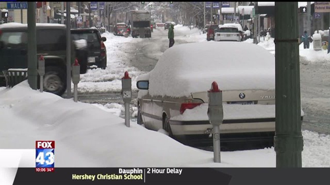 Harrisburg declares snow emergency for weekend storm