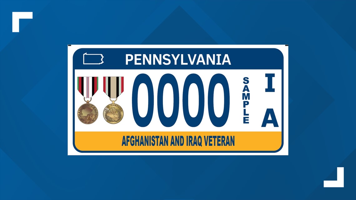 PennDOT offers new, militarythemed license plates to service members