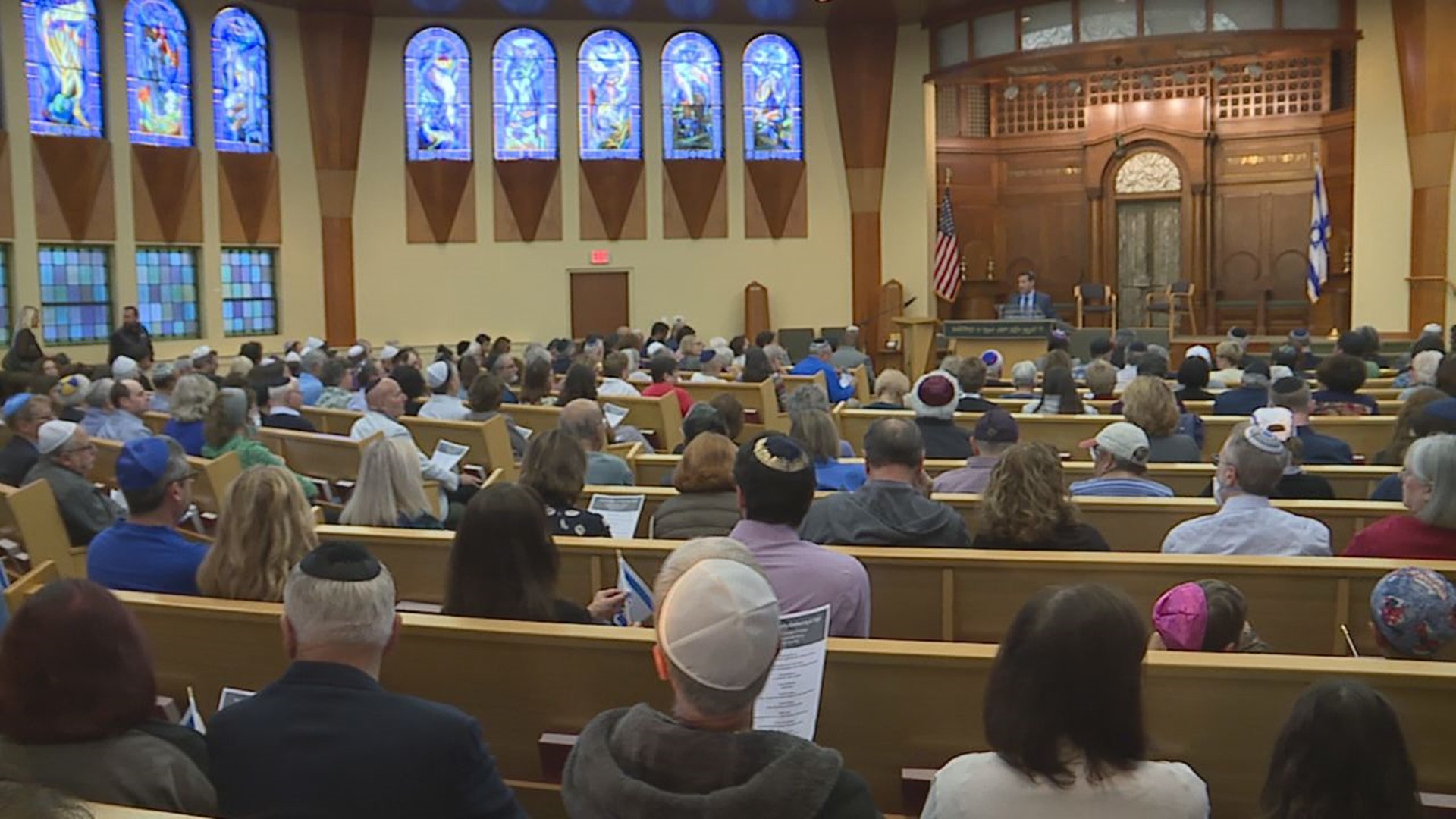 The Jewish Federation of Greater Harrisburg held a vigil to support and pray for people affected by the ongoing fight in Israel.