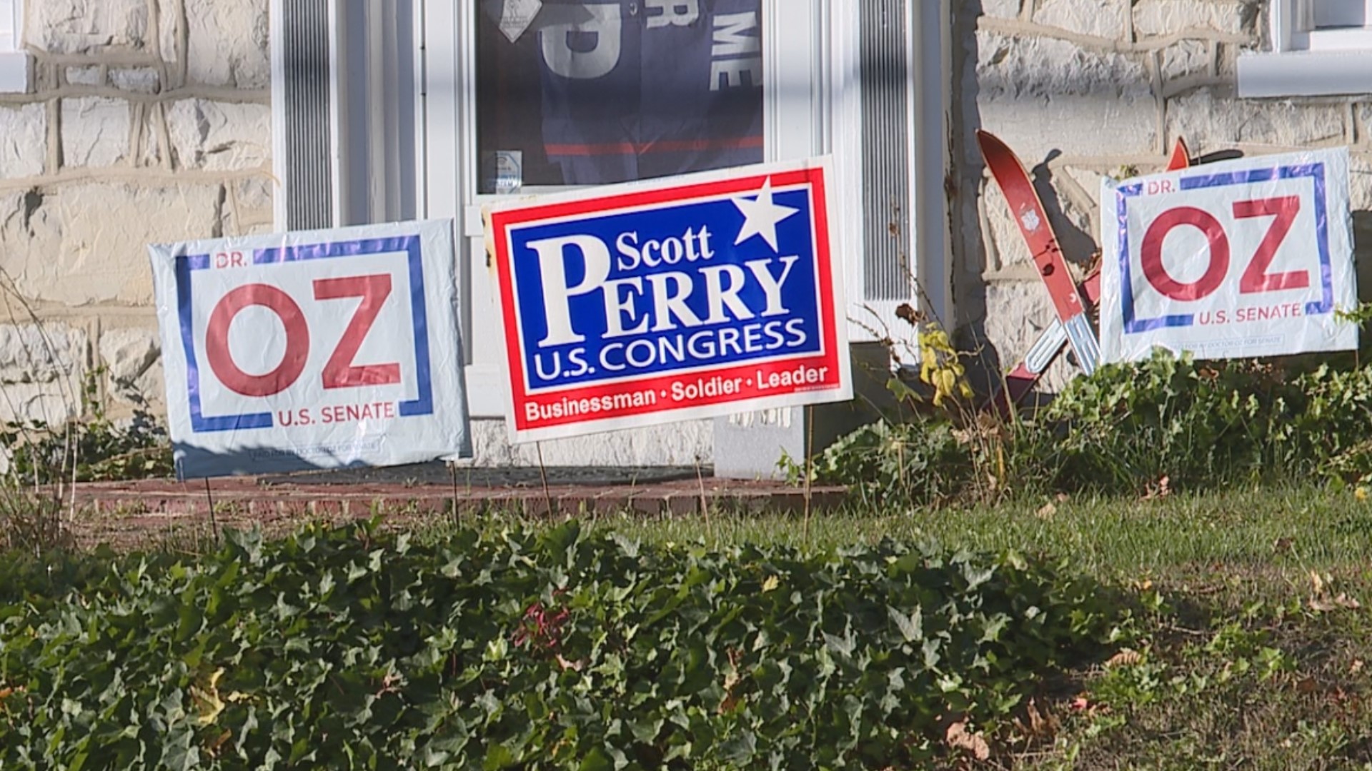 The ordinance limits people to displaying two political signs on their property, with violators facing a $1,000 fine.