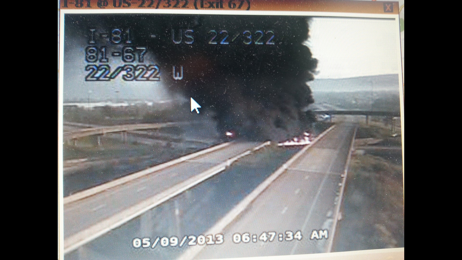 Tanker Crash Closes I81 and Route 22/322 in All Directions in