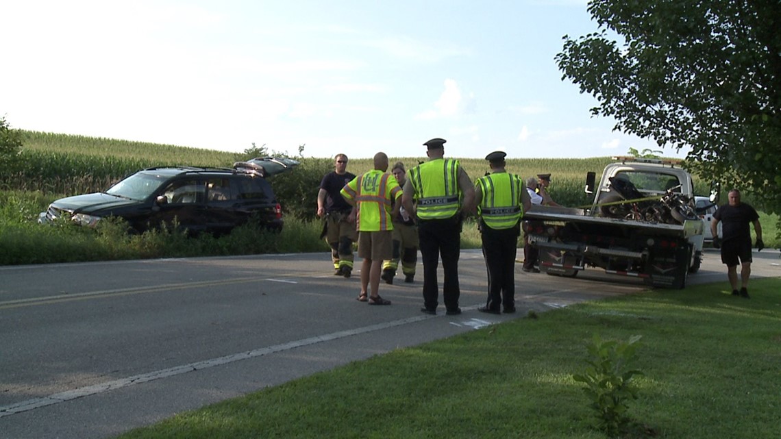 Adams County man killed in motorcycle crash on Sunday
