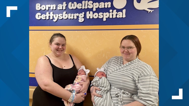 Twins deliver their babies on the same day at WellSpan Gettysburg Hospital