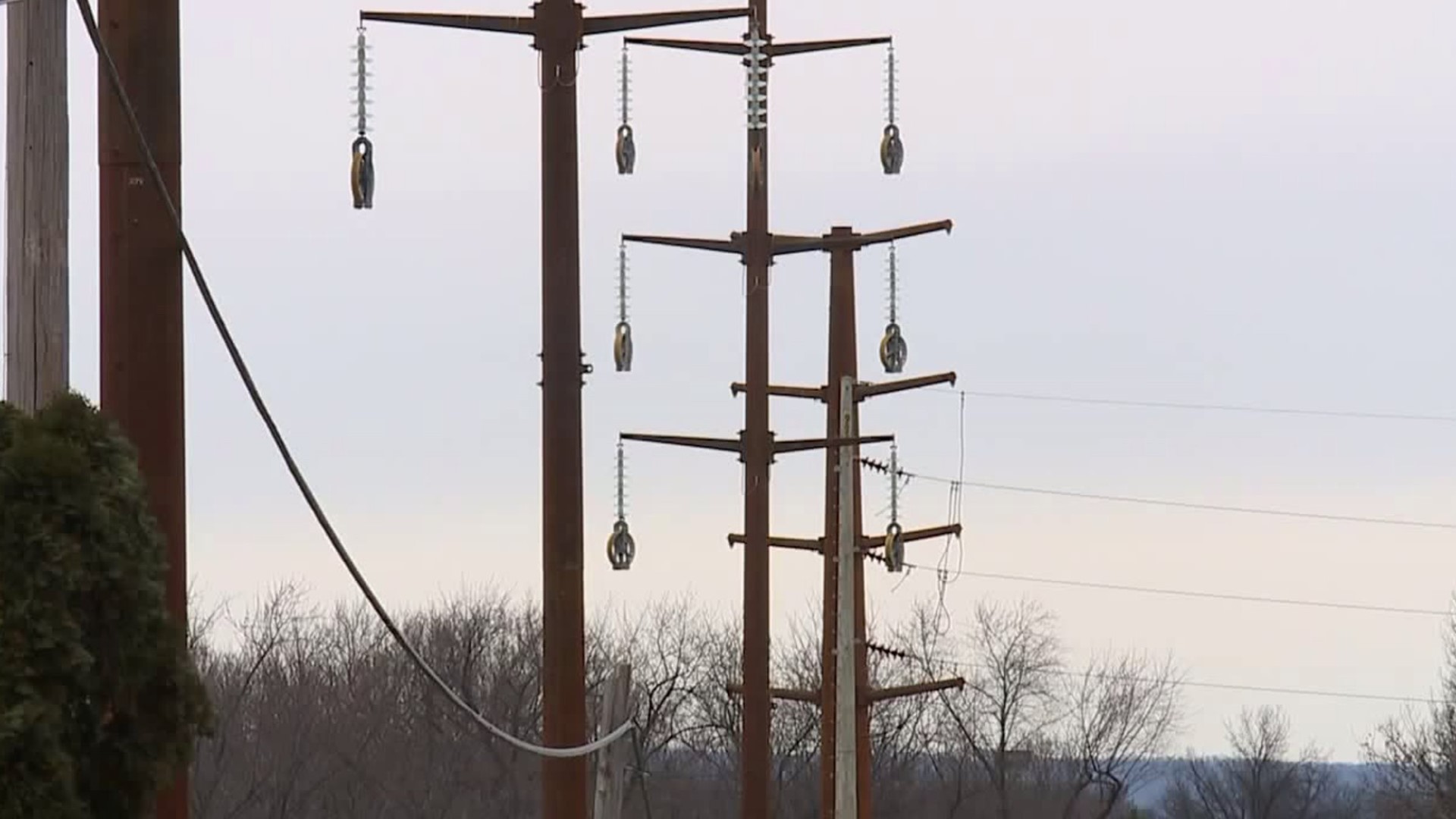 Utility poles in Derry Township has residents upset over location