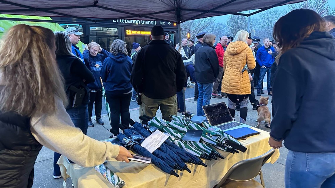 Fallen Lebanon Co. police officer, Lt. William Lebo, honored with 2nd annual Umbrella Memorial Walk - Vimarsana News