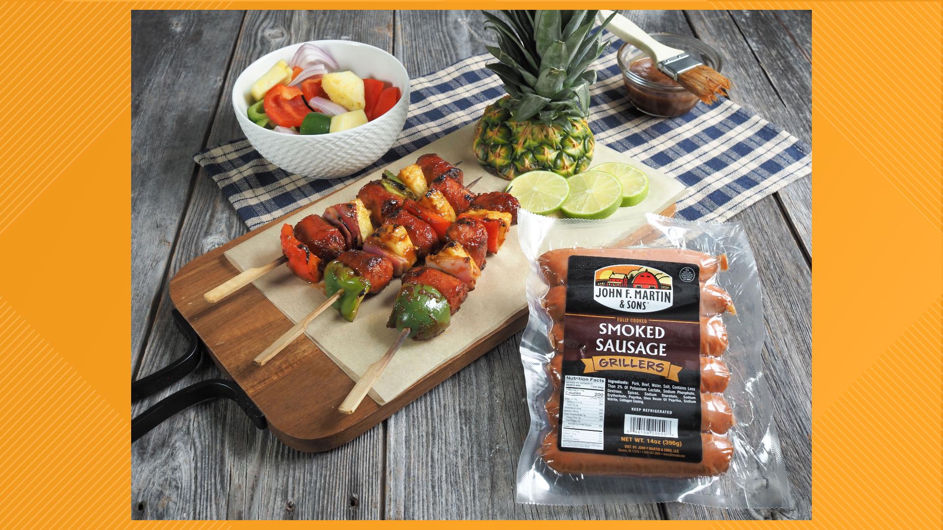 John F. Martin & Sons is back in the FOX43 kitchen grilling up some smoke sausage kabobs to prepare for Memorial Day weekend!