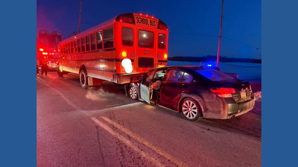 School bus driver transported to hospital after crash in York County