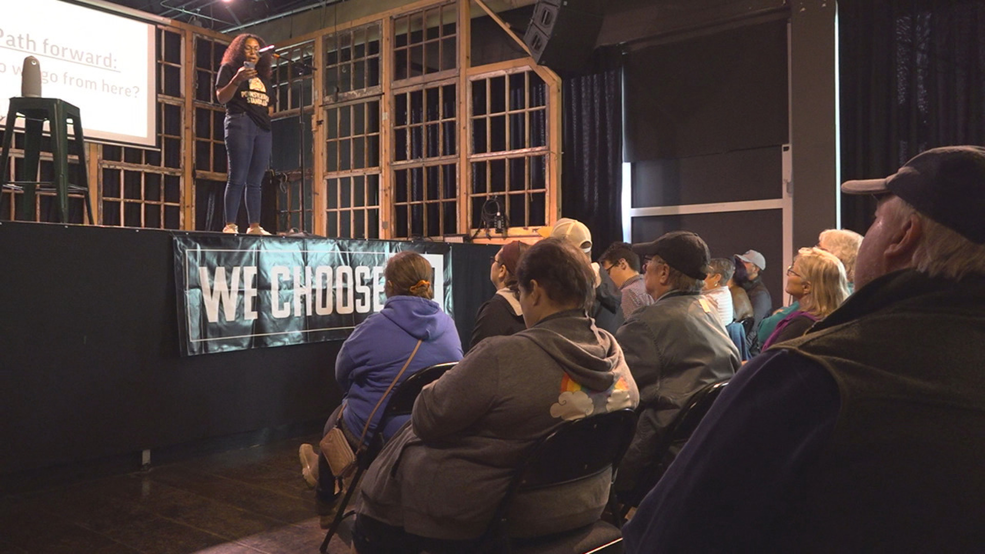 The meeting allowed people the space to talk with their neighbors about the political climate in Lancaster after Donald Trump's reelection.