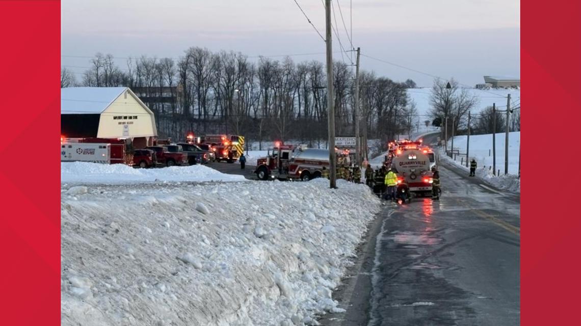 Crews respond to Lancaster County chicken barn fire | fox43.com