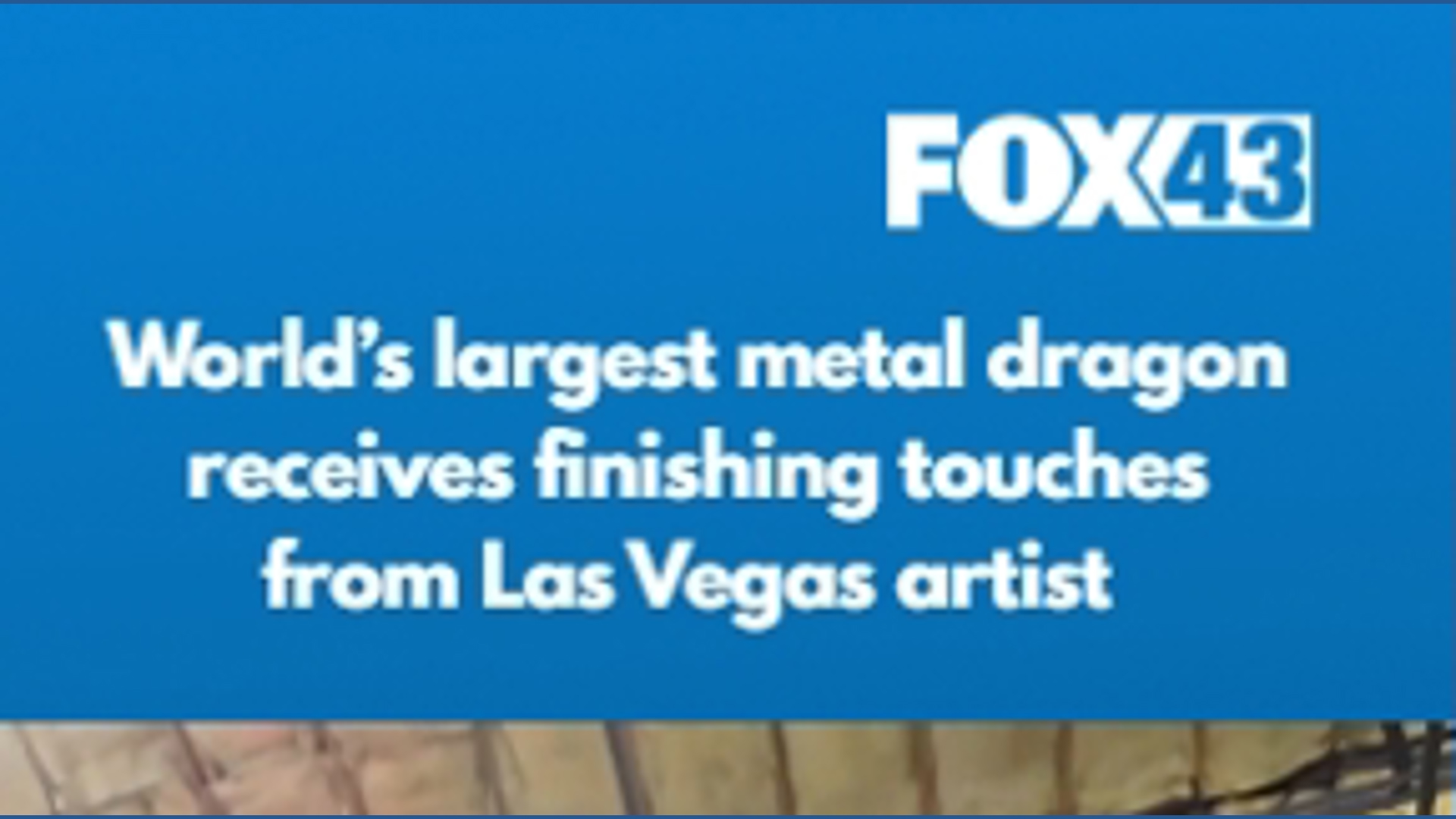 World's largest metal dragon receives finishing touches in Las Vegas ...