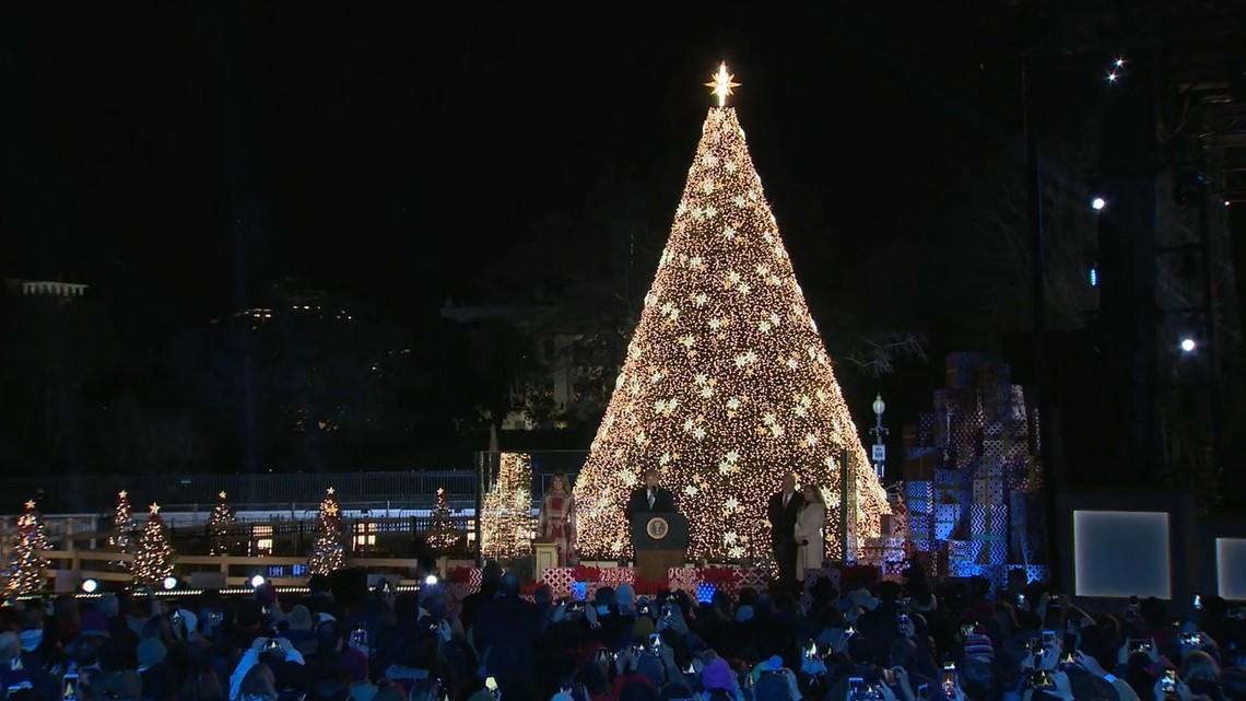 National Christmas Tree Lighting 2022 Trjmp President Trump Lights National Christmas Tree To Mark Holiday Season |  Fox43.Com