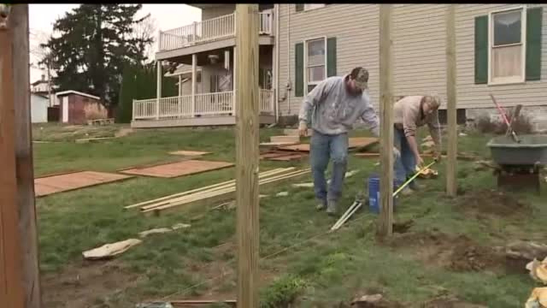 Tornado cleanup and rebuild in Hellam Township