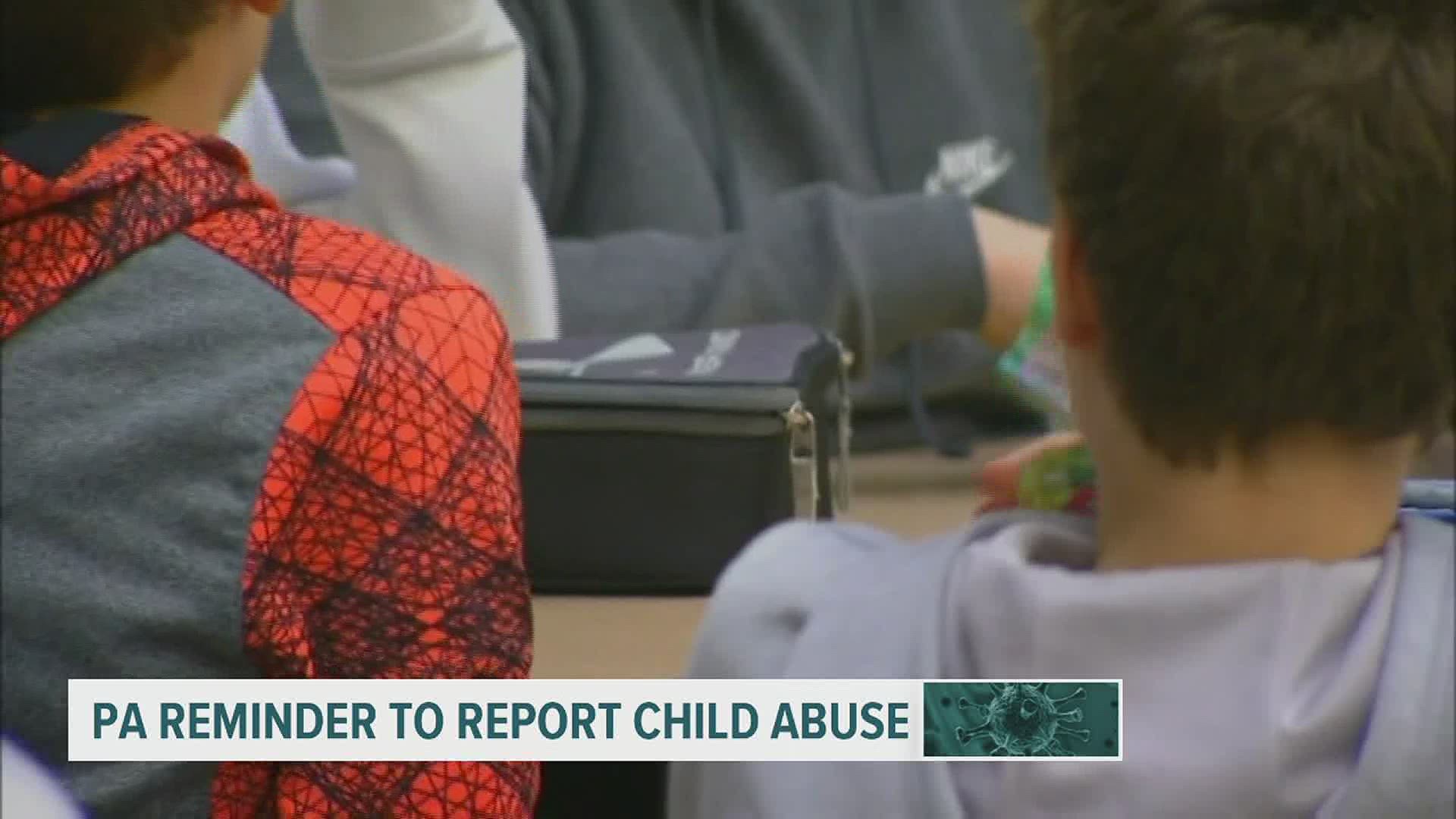 The Department of Human Services held a press conference to raise awareness of potential child abuse and reporting abuse, stressing the pandemic's impact.