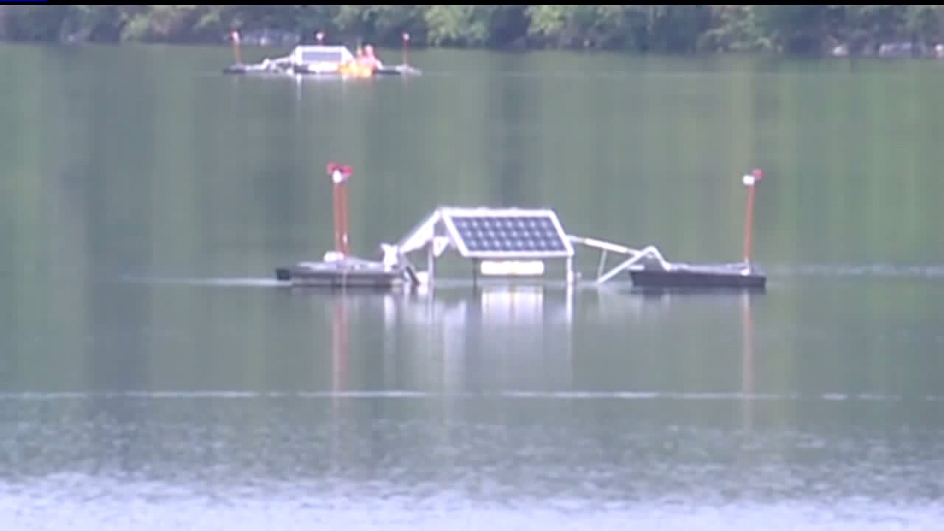 Lake Redman solar algae booms