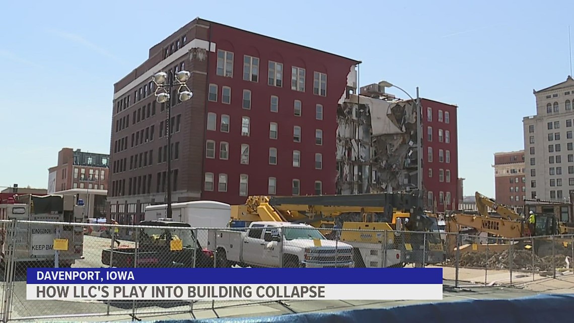 Explaining ownership layout of the Davenport building that collapsed