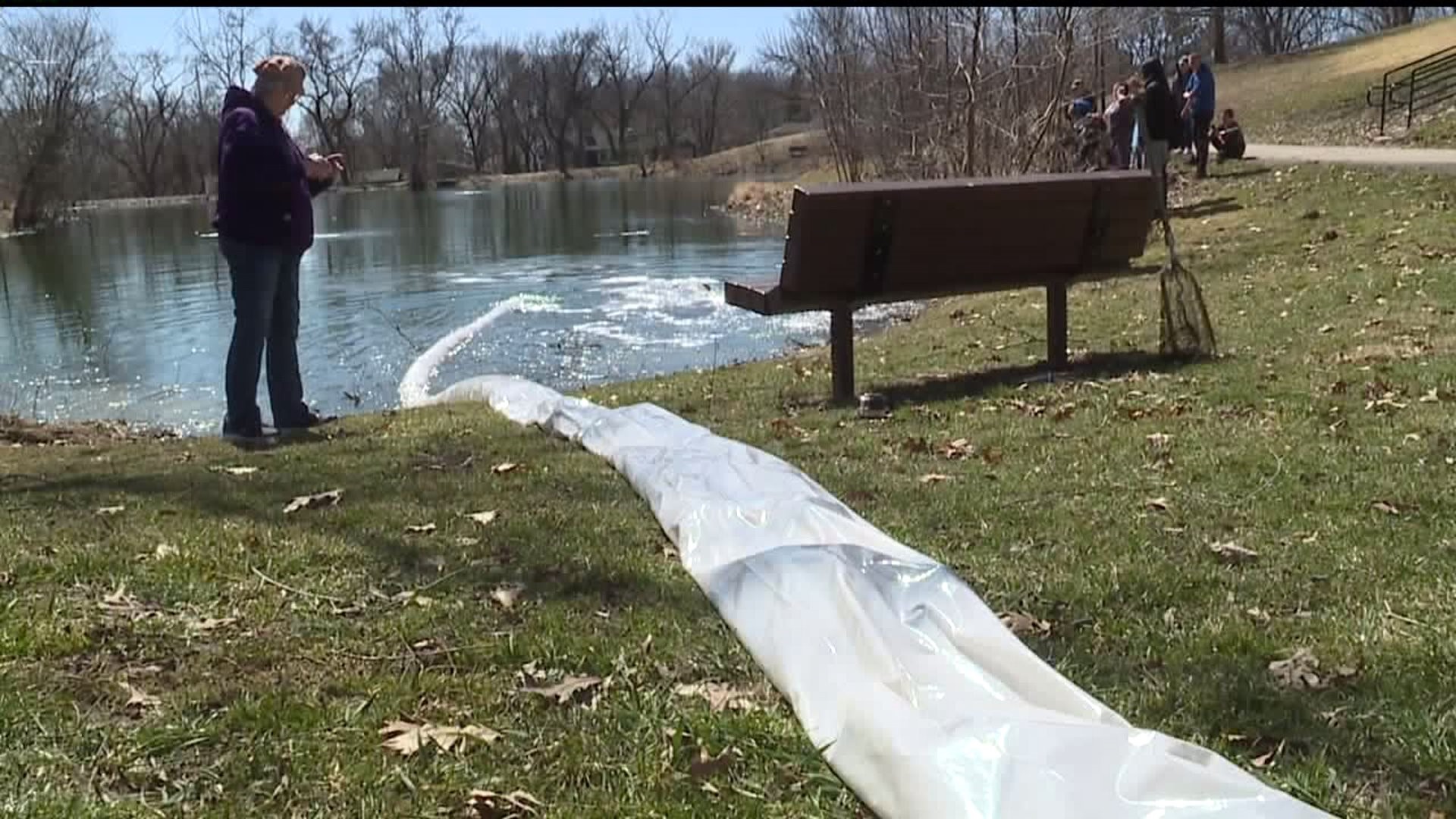 Prospect Park pond stocked with trout for fishing season