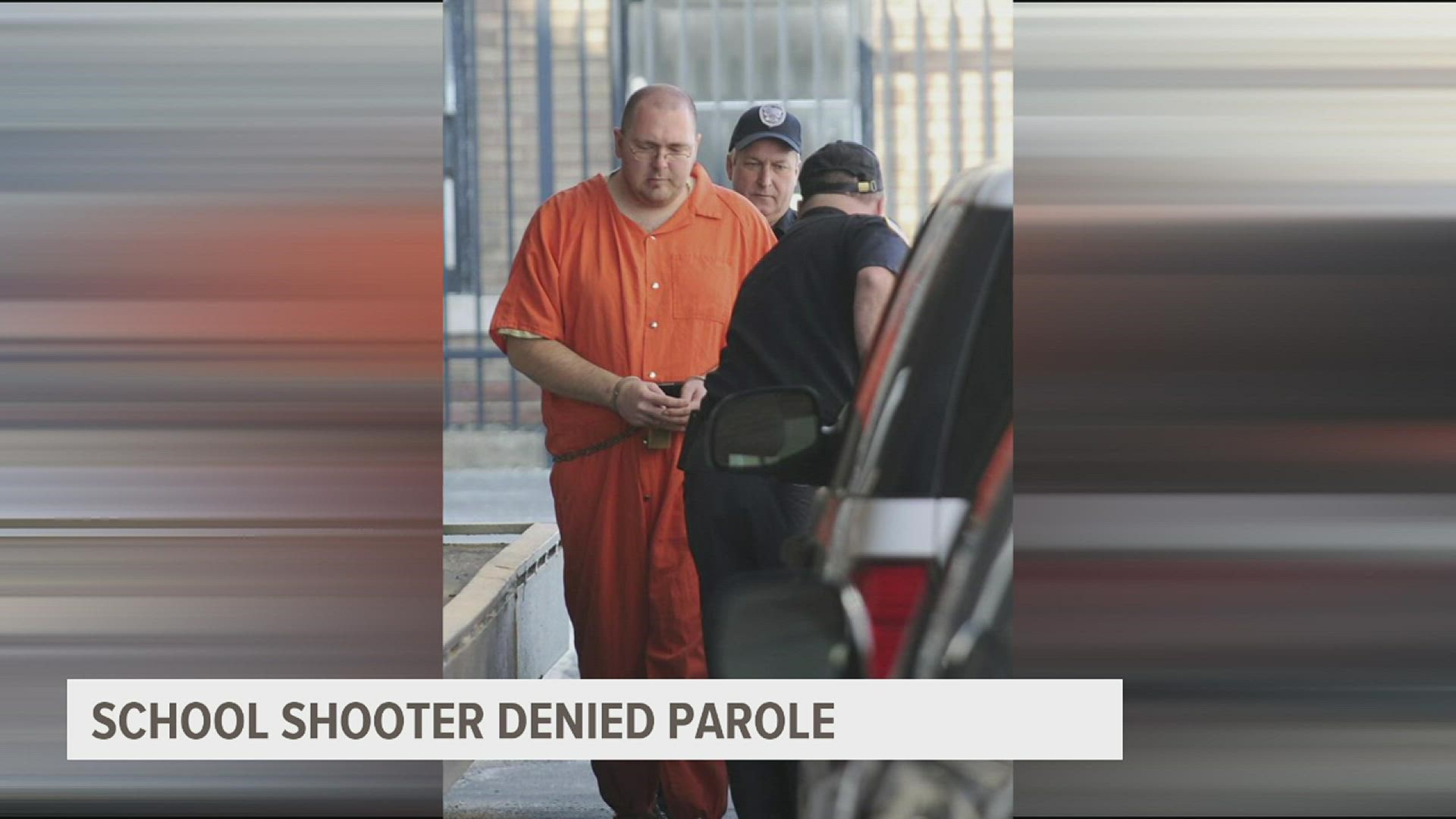 The Kentucky Parole Board voted Monday to deny parole to 39-year-old Michael Carneal, and ordered him to serve out his full life sentence.