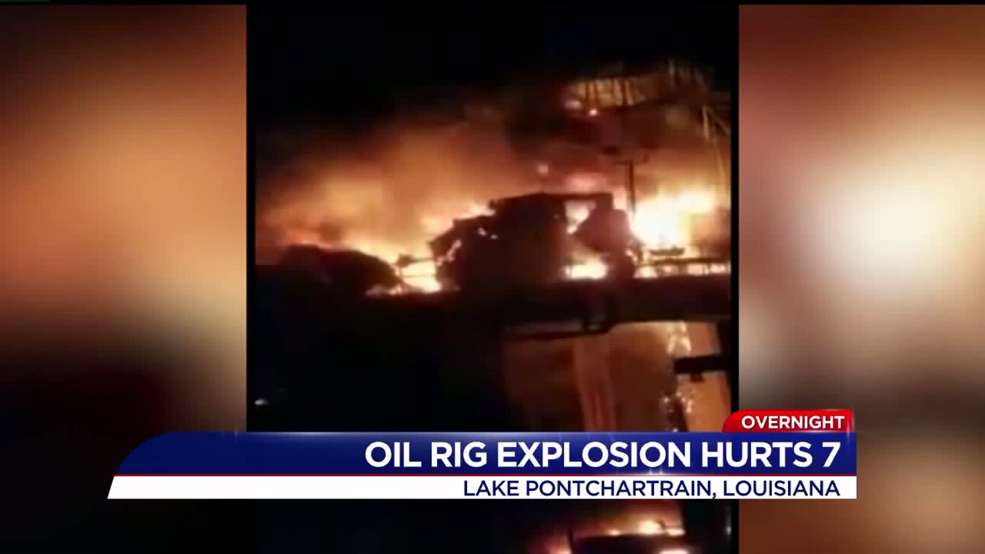 Oil rig explosion injures several people
