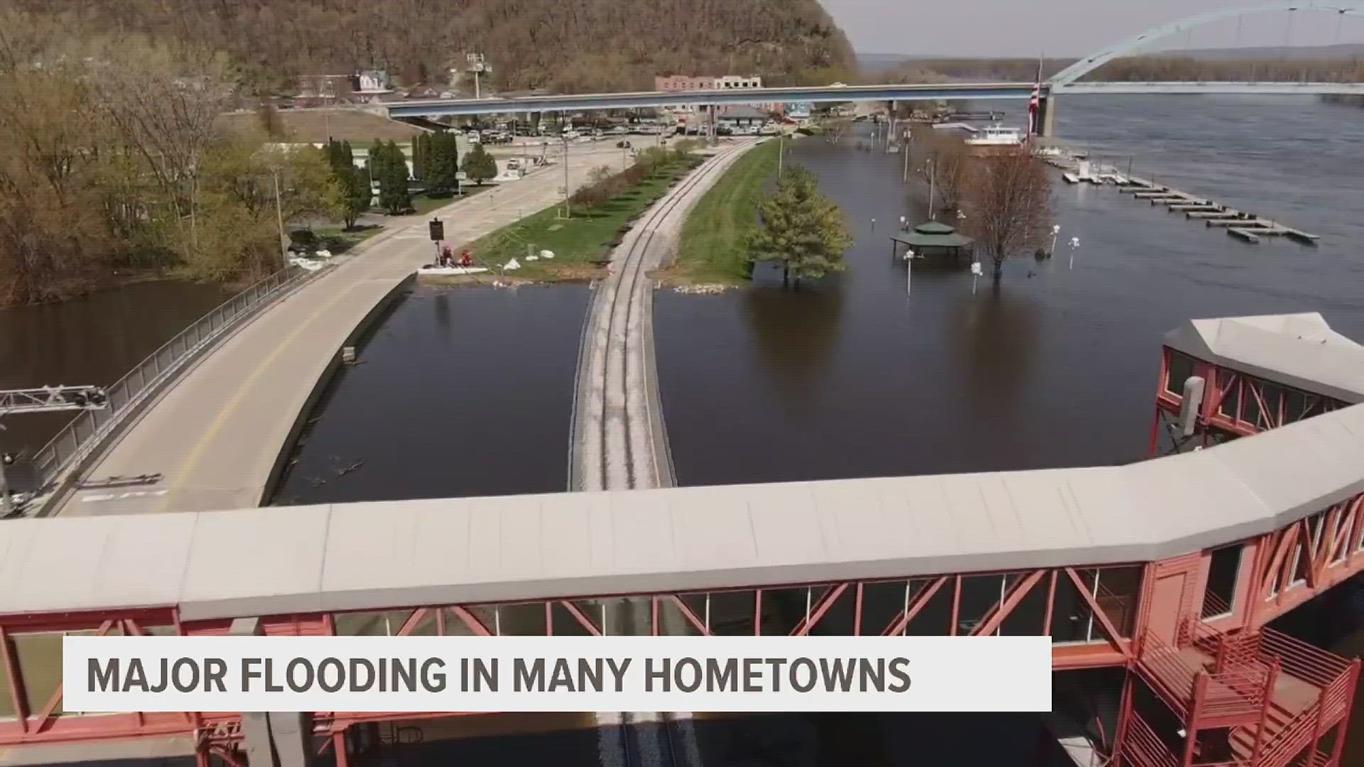 McGregor hasn't seen flooding like this since 2001. The river is expected to crest at 23.1 feet.