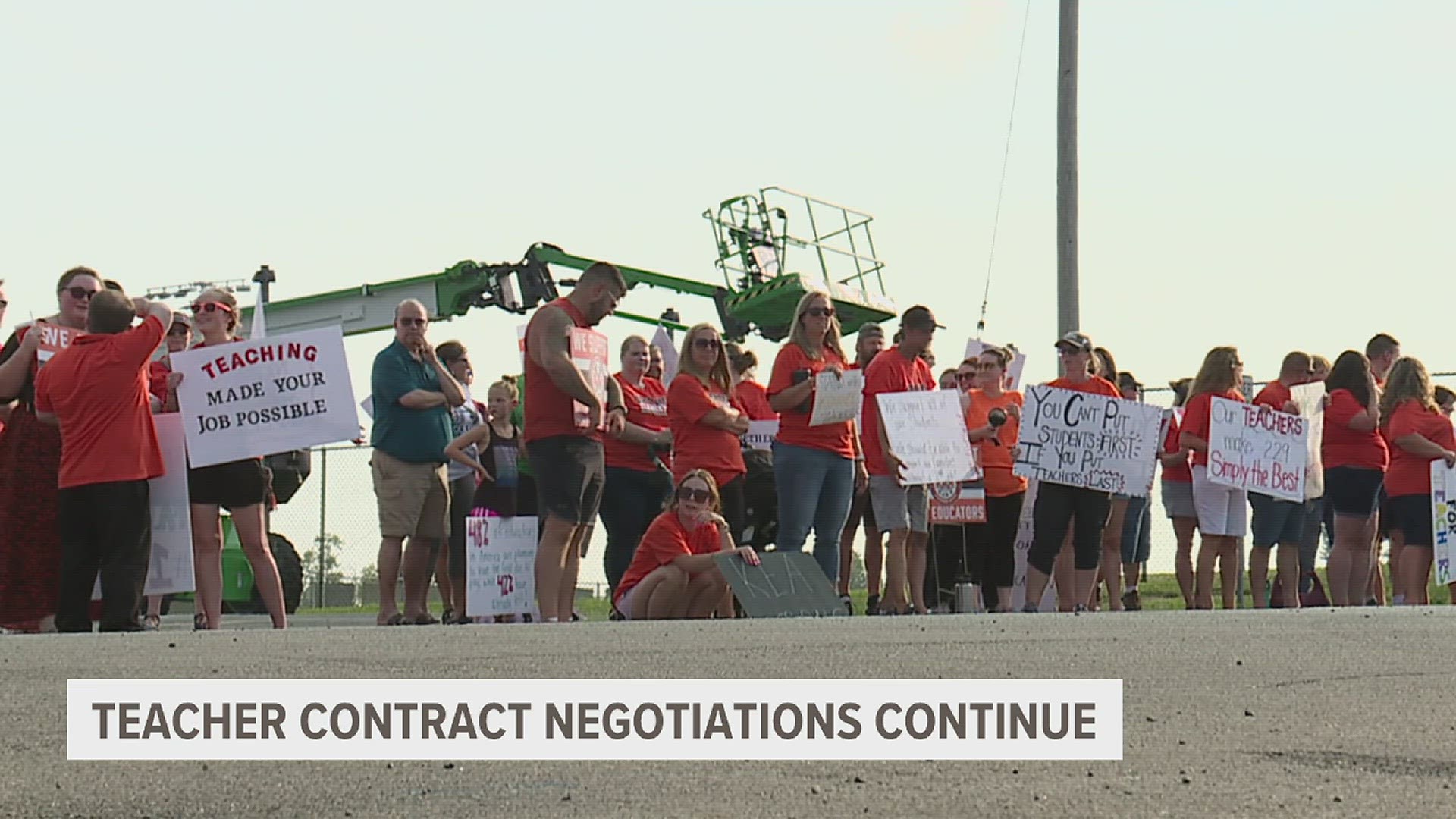 The union's last negotiations with the school district was on Aug. 10. Teachers hope to reach an agreement at the next meeting on Aug. 28.