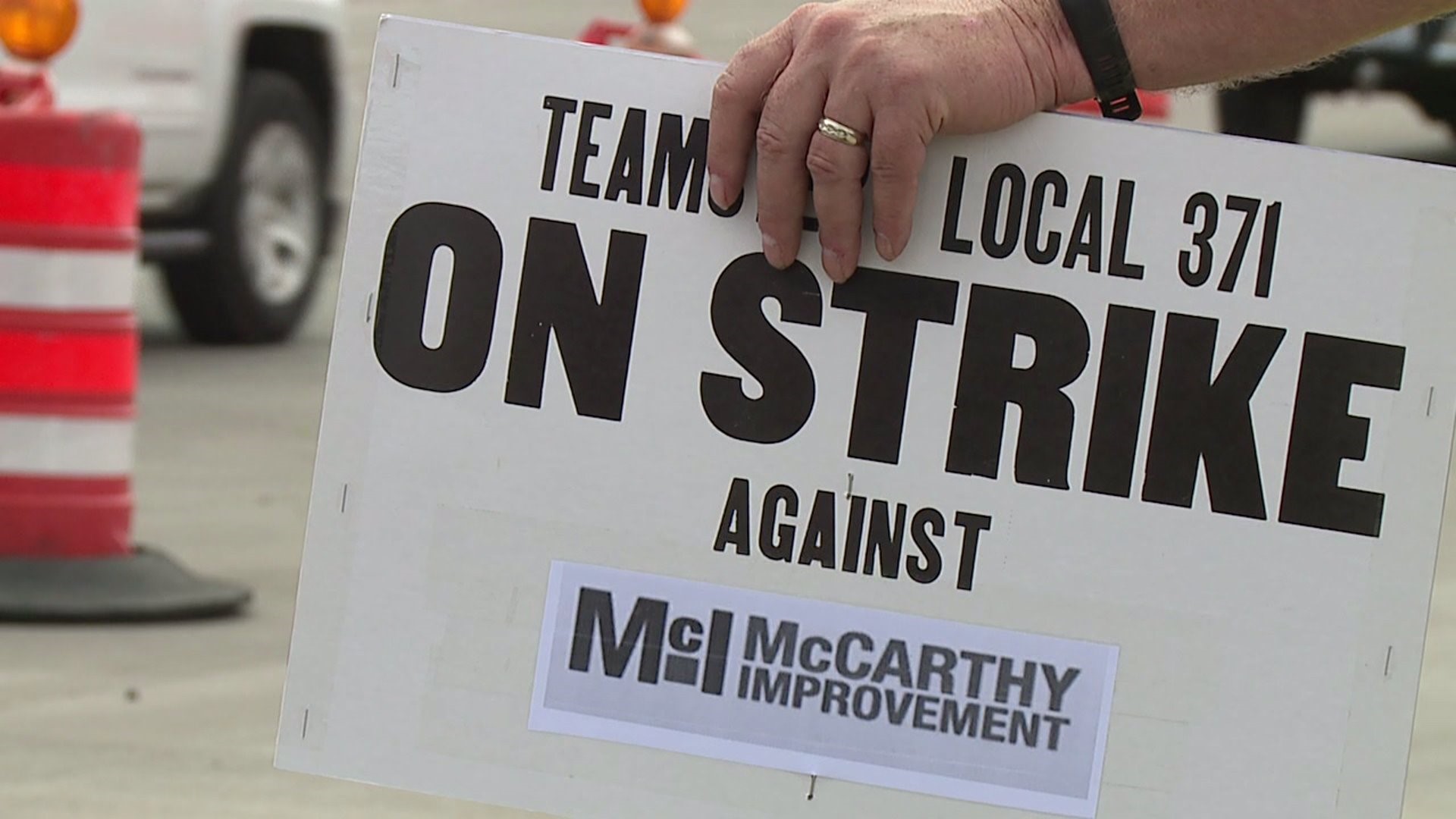 Local Union workers on strike