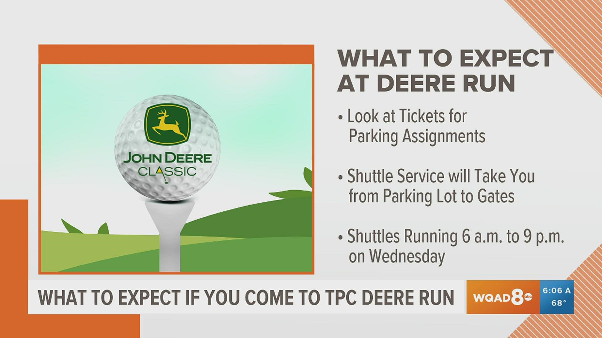 Wednesday marks Day 1 of the John Deere Classic golf tournament. Here's what you should expect if you plan to attend.