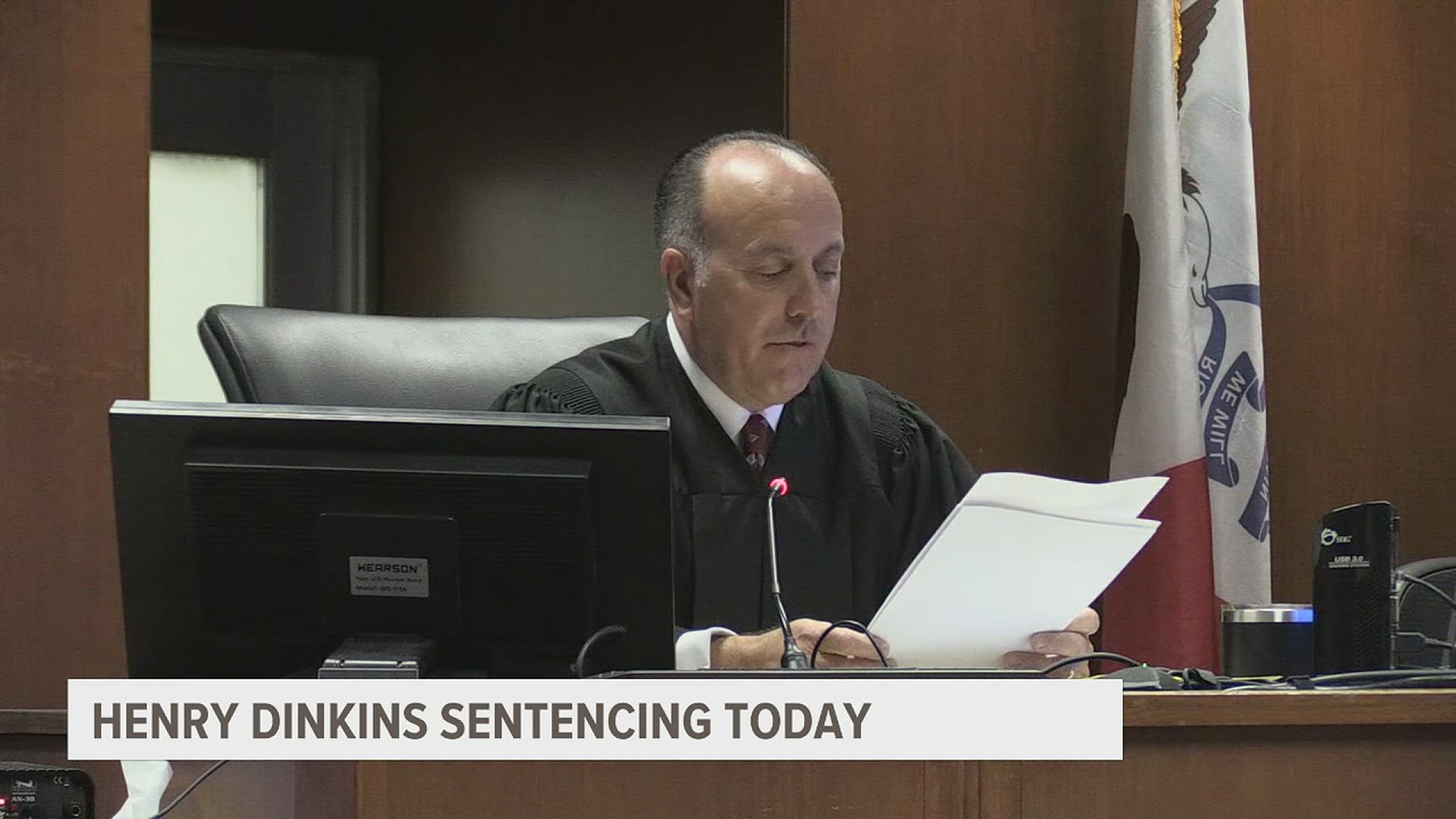 Last month Henry Dinkins was charged with 1st degree murder and kidnapping, and will now appear in court for his sentencing verdict.