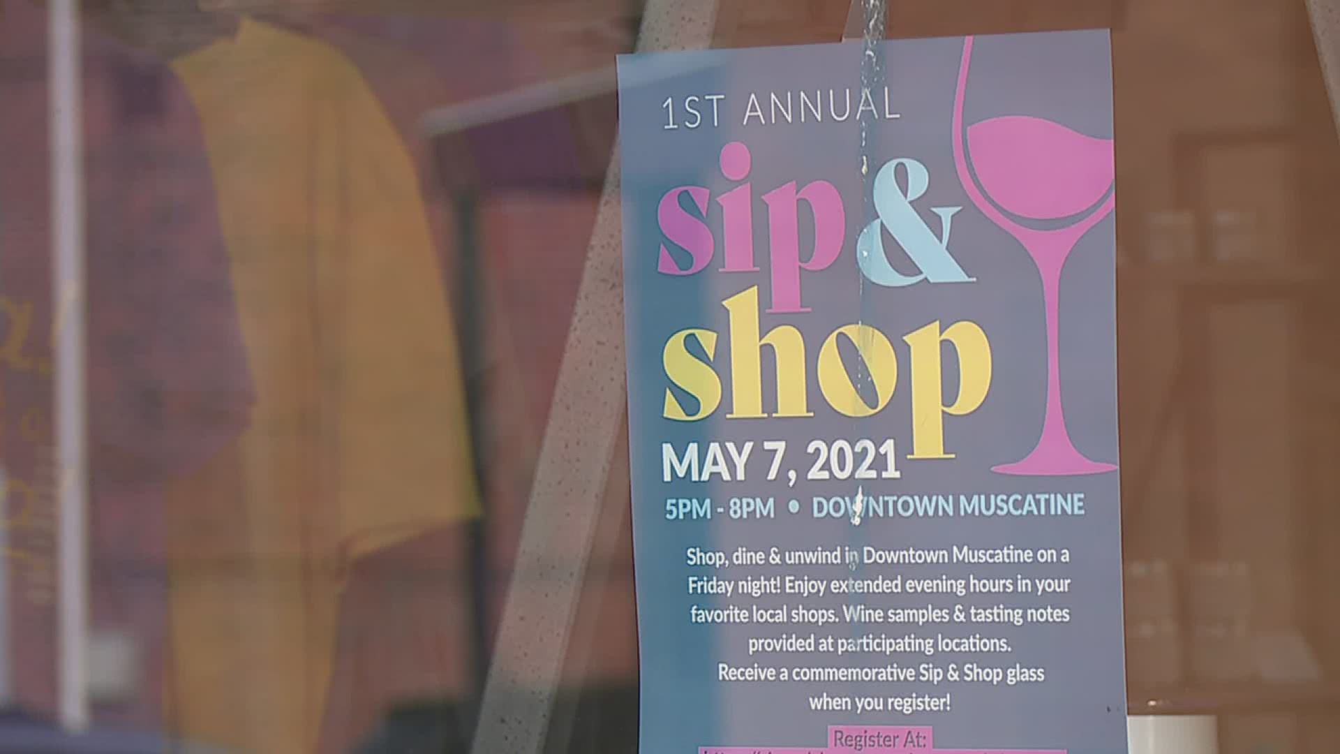 $25 tickets are still on sale for exclusive deals and wine samples from 19 Muscatine-owned businesses. The event will be on May 7th from 4:30 until 8pm.