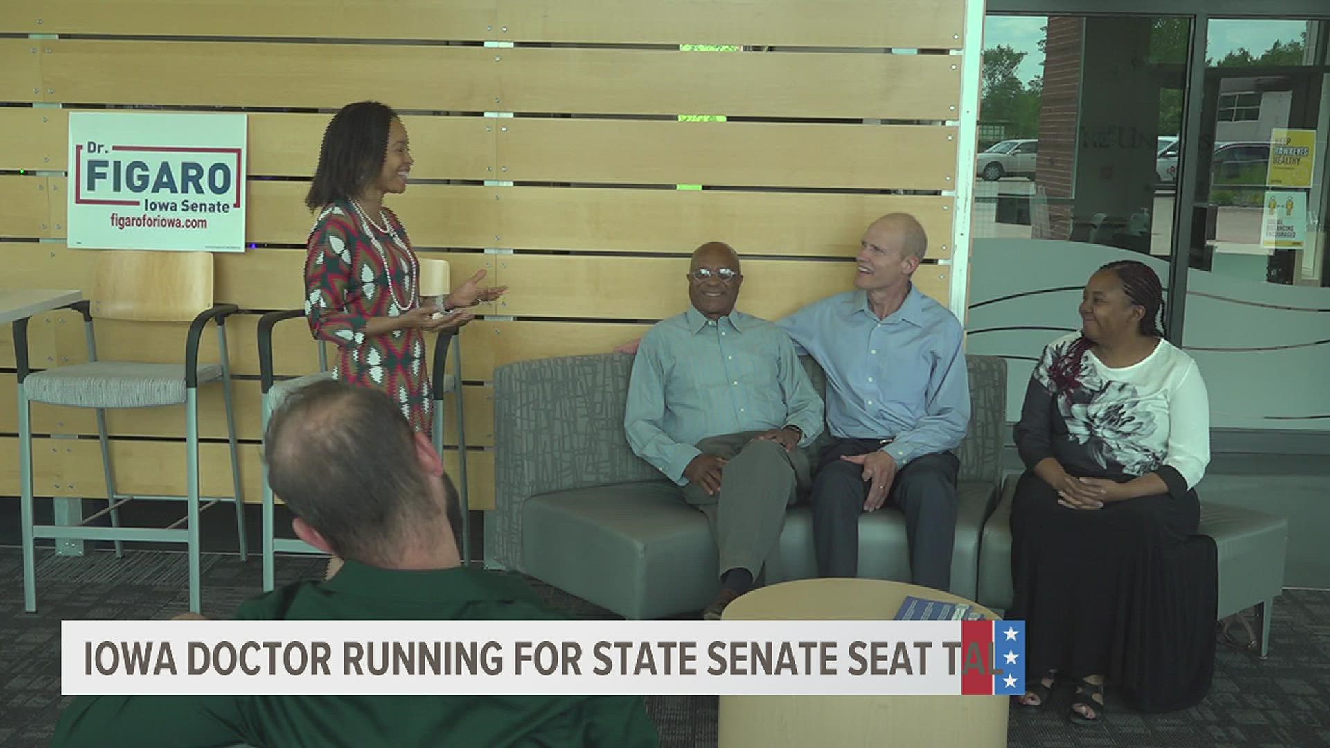 At a mental health discussion, Iowa State Senate candidate Dr. Mary Kathleen Figaro shared her thoughts on and plans for combating worsening mental health.