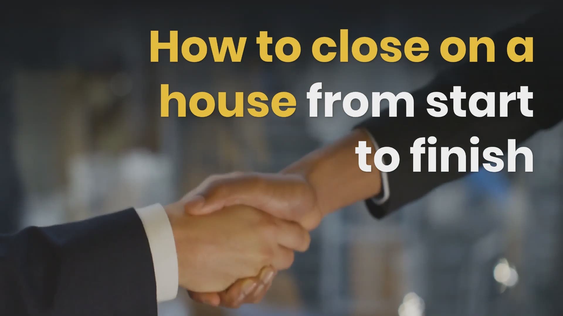 This short video will walk you through some of the steps to closing on a house in an easy to understand way.
