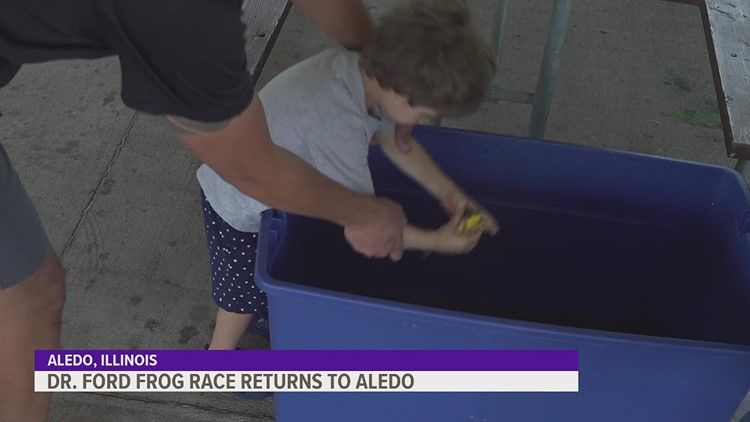 Frog races return to Aledo for 1st time since COVID-19