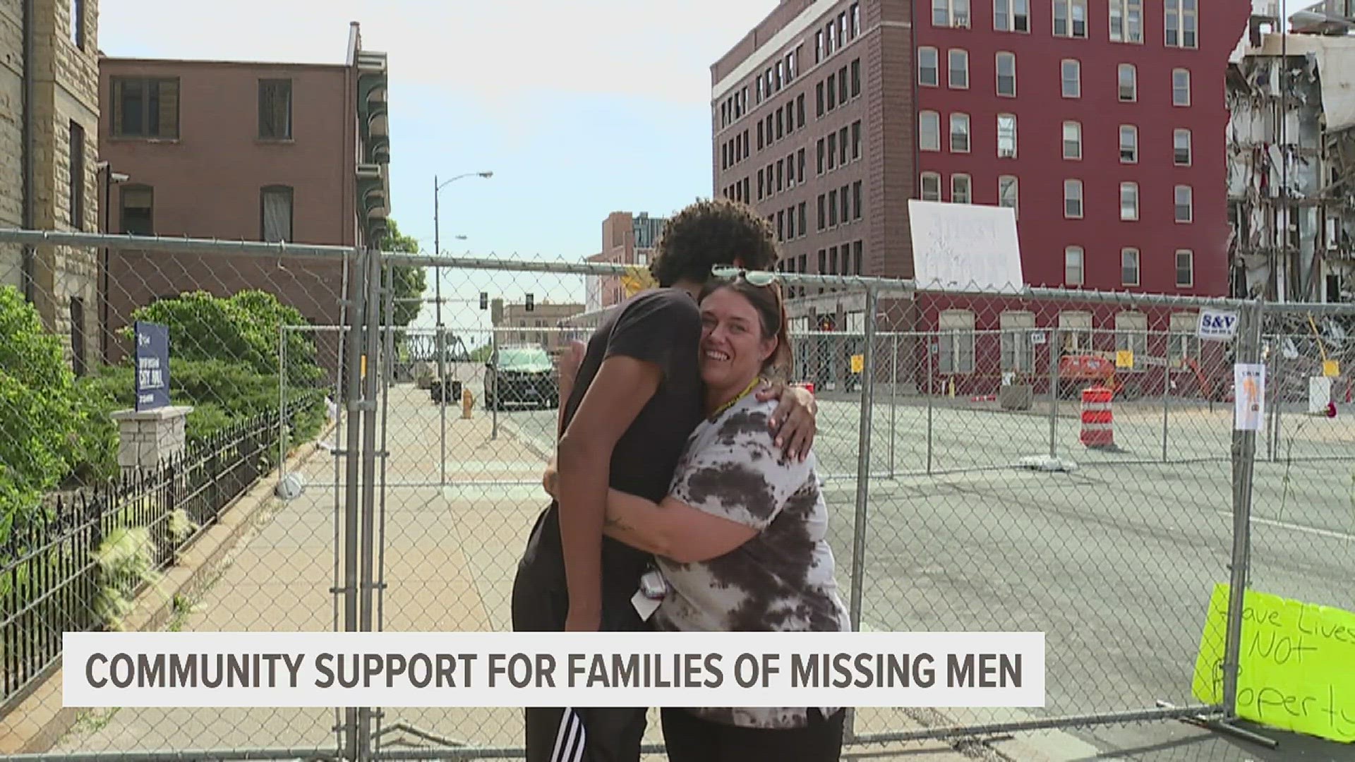 Brandon Colvin's apartment was on the side of the building that collapsed. His son and his son's mother have been waiting for him to appear since.