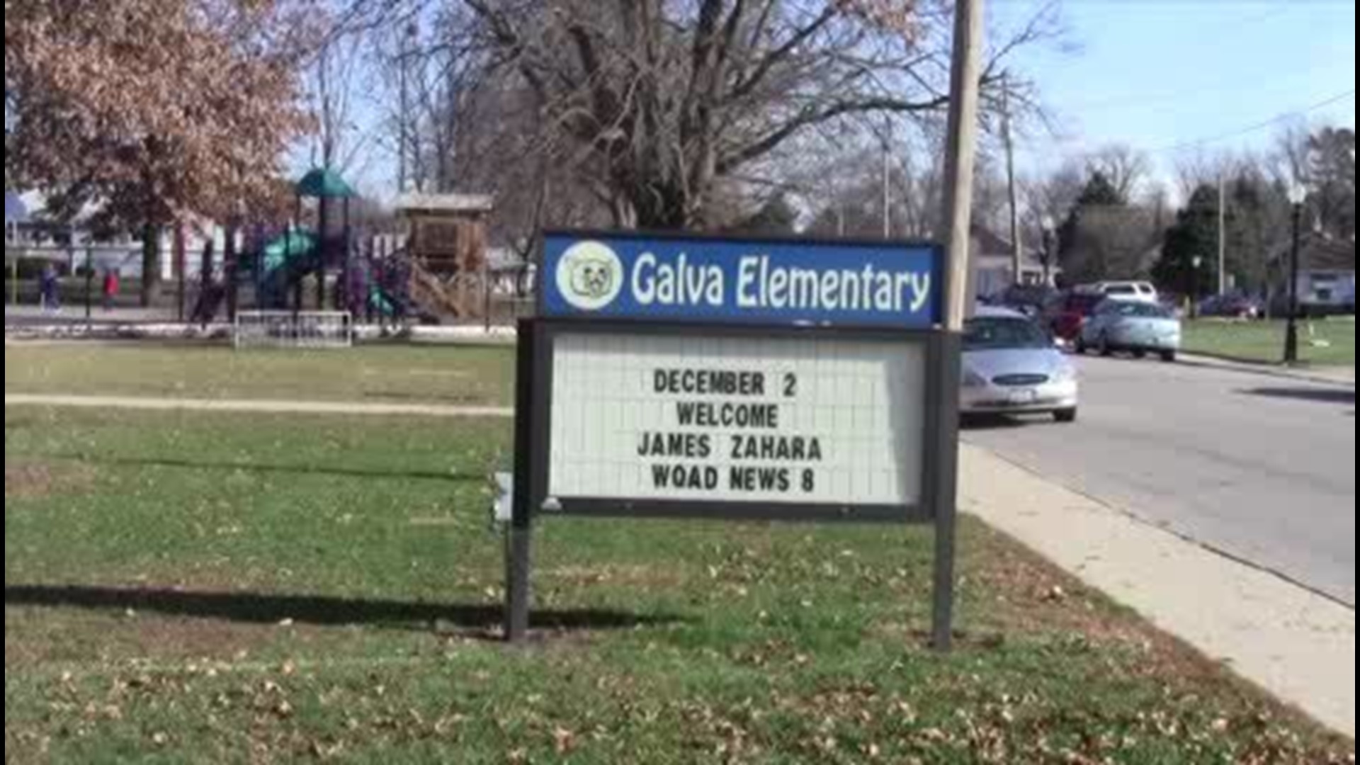 James Visits Galva Elementary