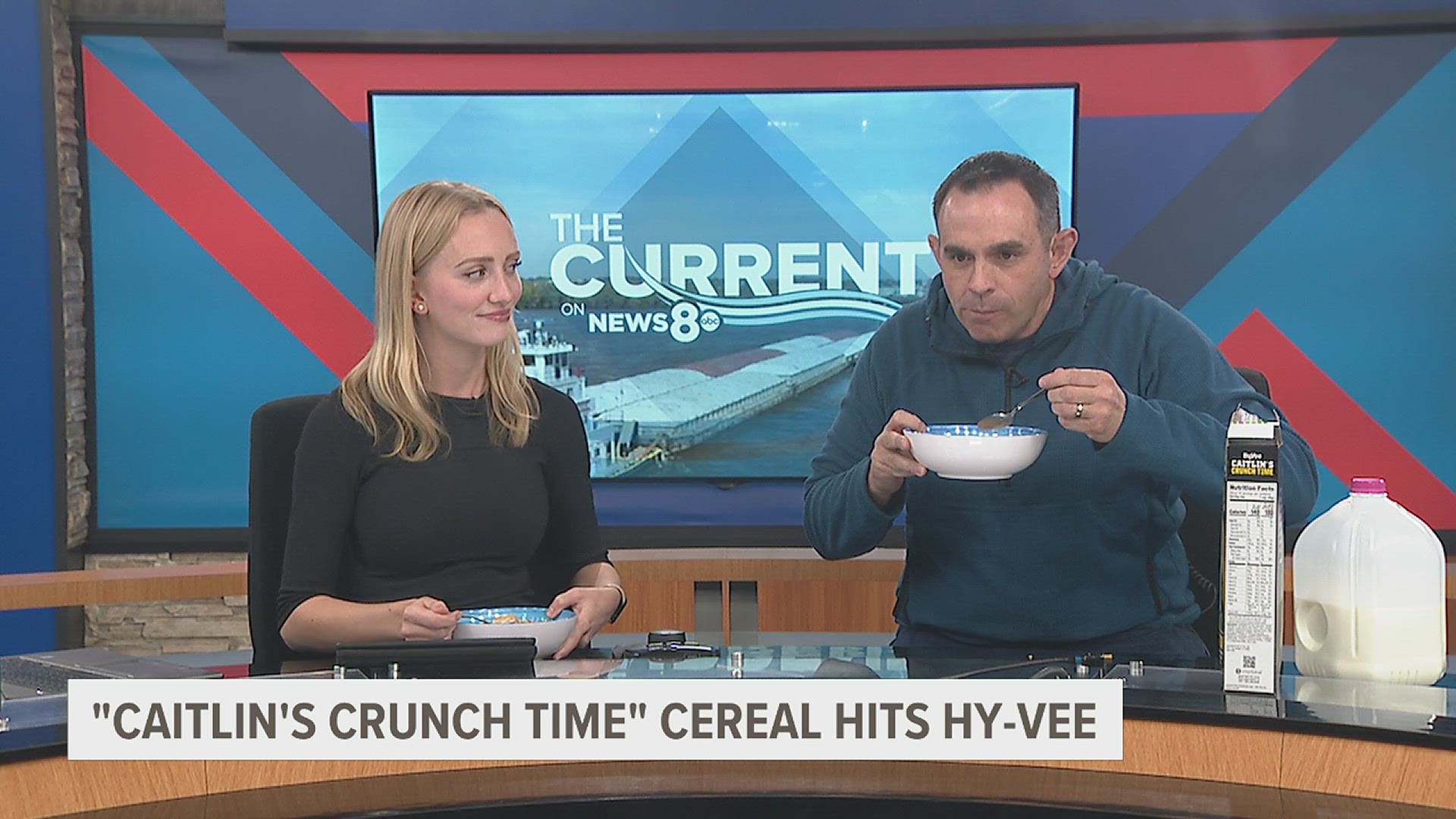 Check out Shelby Kluver's and Matt Randazzo's live taste test on The Current. All proceeds from the cereal benefit the Caitlin Clark Foundation.