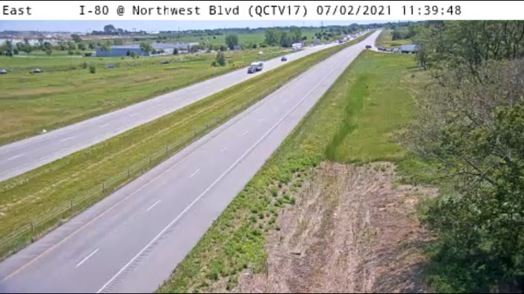 I-80 eastbound reopened at Northwest Boulevard in Davenport | wqad.com