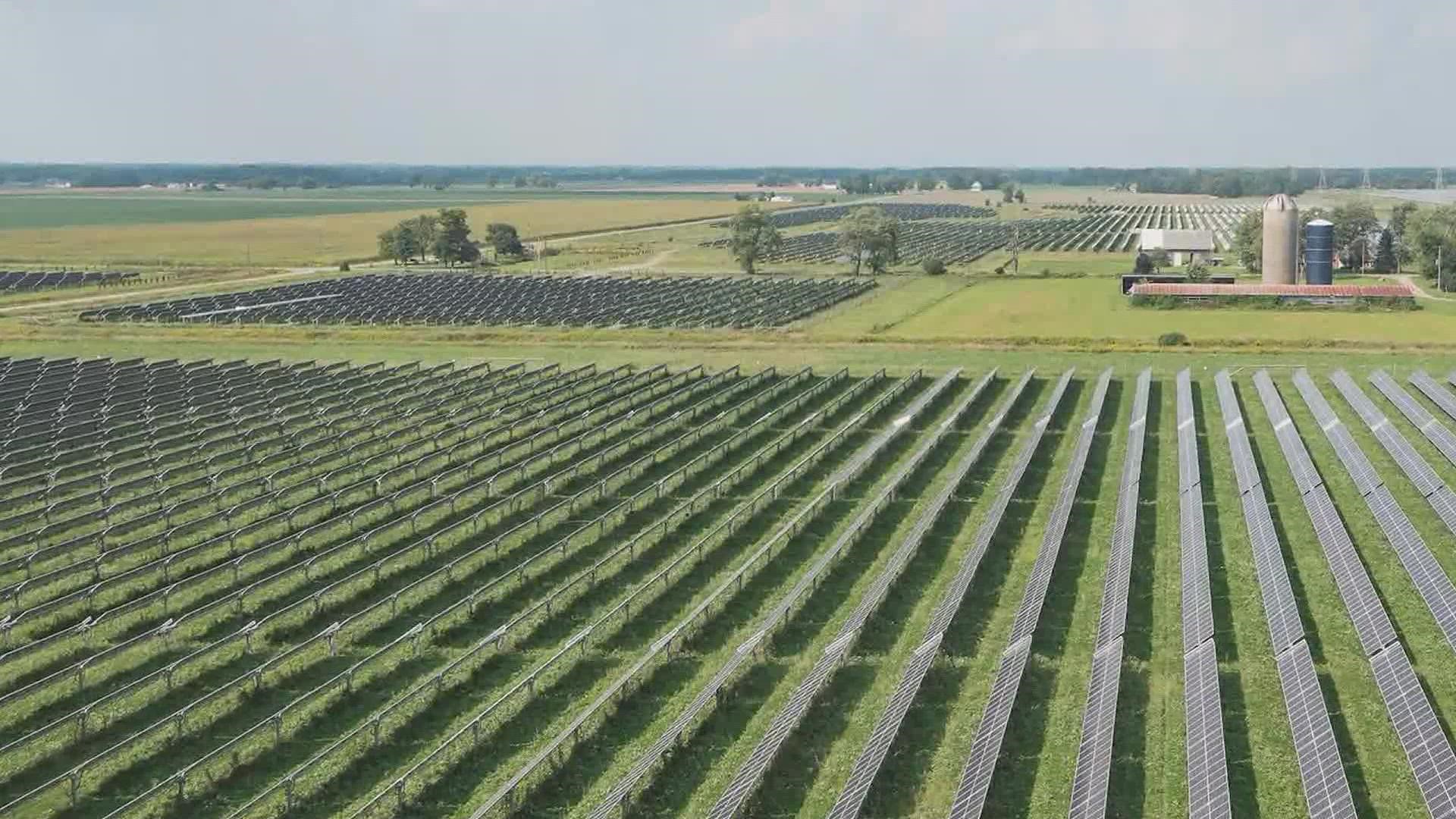 The proposed $250 million solar project would be built on 1,500 acres of land near Grand Mound and generate enough energy to power 50,000 homes and businesses.