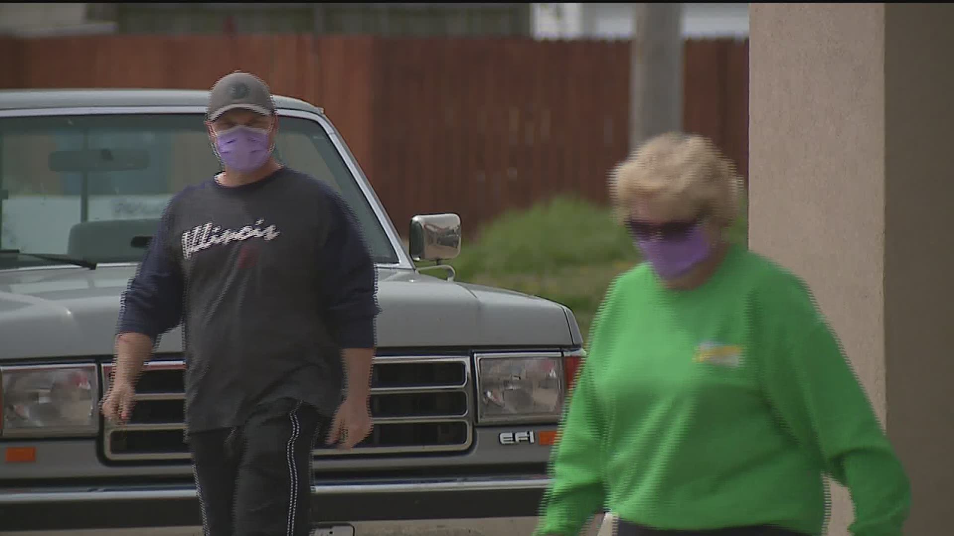 Illinois Gov. JB Pritzker required people to wear masks inside businesses starting May 1st, but some aren't complying.