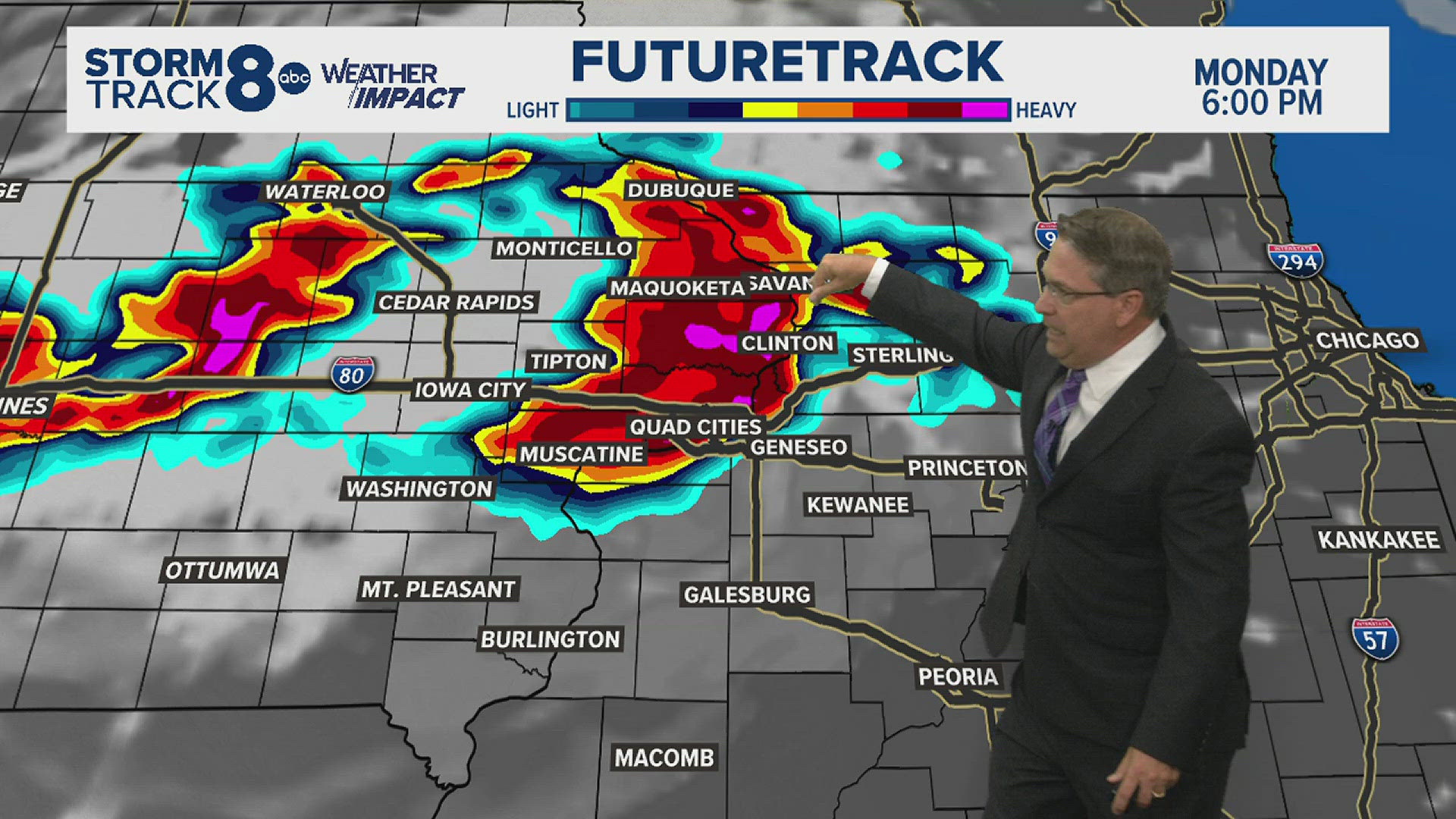 The National Weather Service has increased the severe weather threat to a 4 out of 5 for much of the News 8 viewing region.