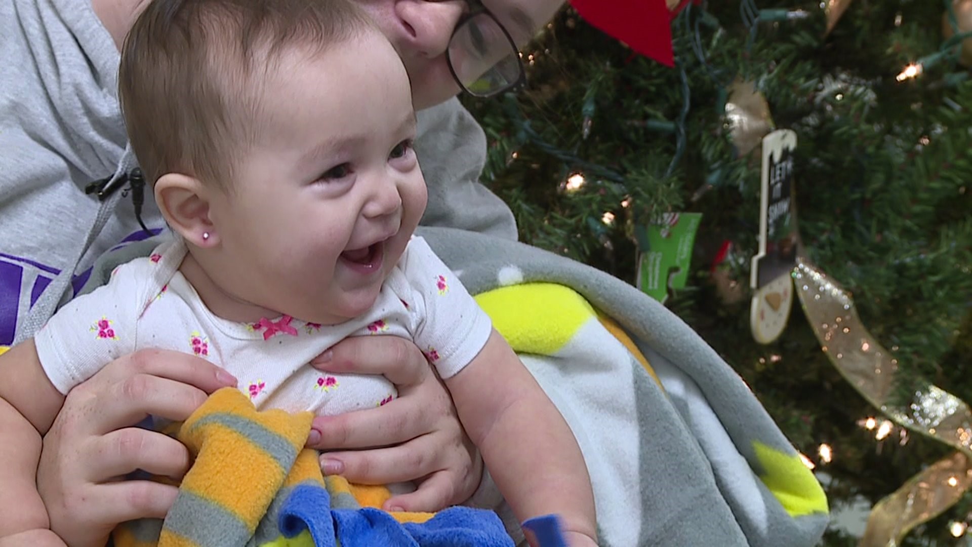 Families in homeless shelter benefit from handmade blankets