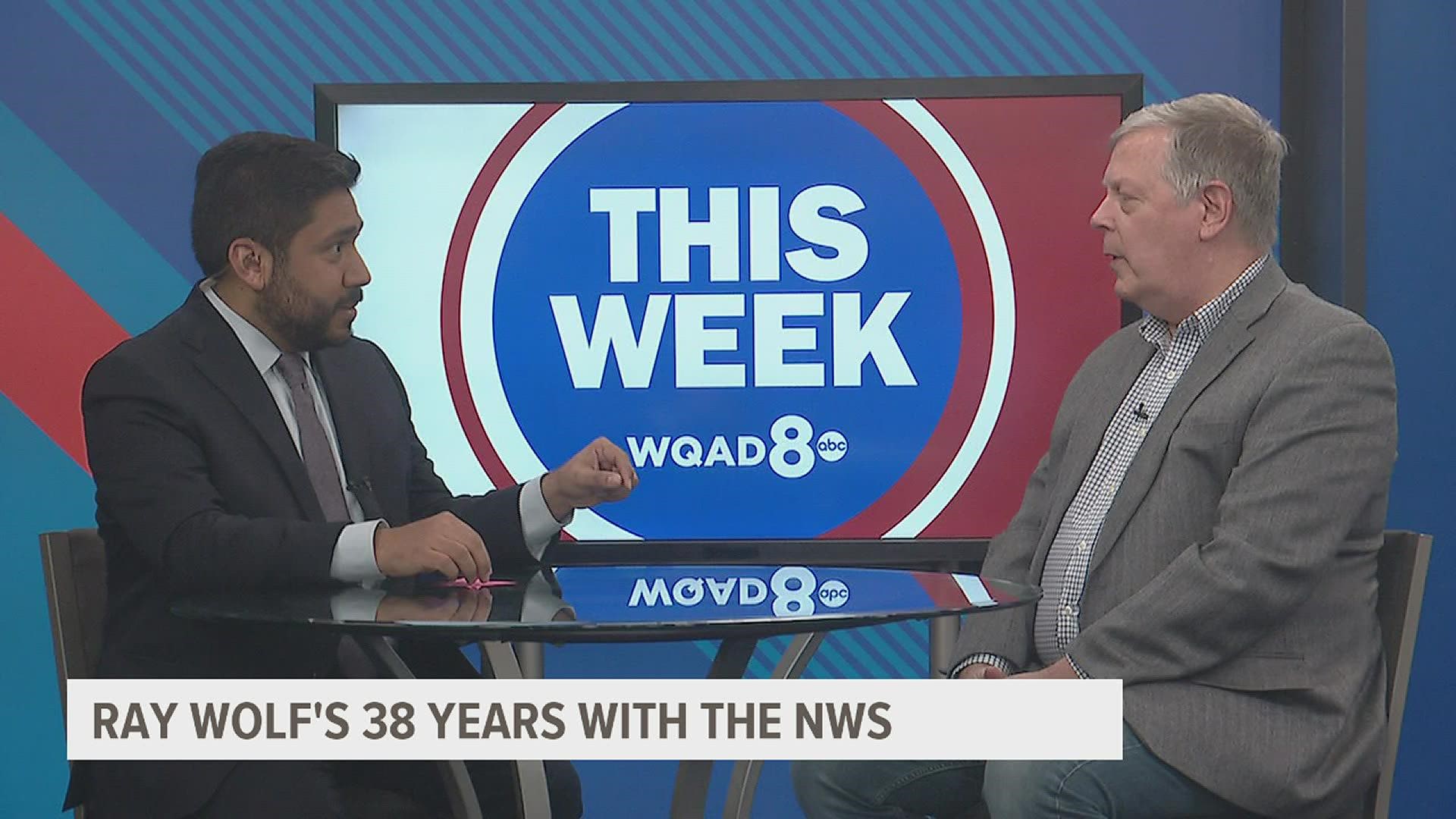 After 38 years at the National Weather Service, including being a regular at the WQAD airwaves over the years, Ray Wolf share his insights on his work at the NWS.