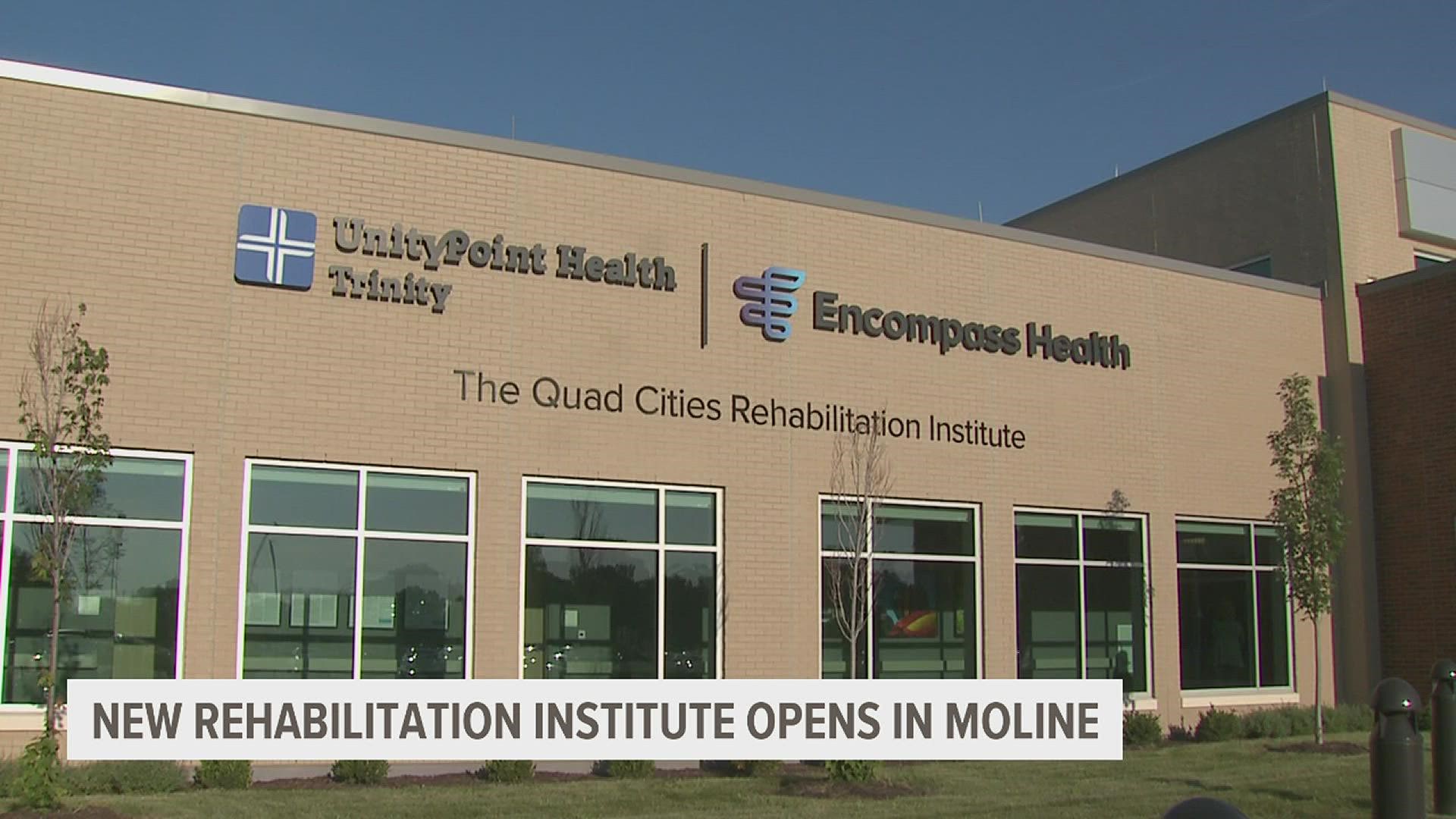 The medical groups cut the ribbon and opened the Quad Cities Rehabilitation Institute on Thursday, bringing a new, state-of-the-art physical therapy center to the QC