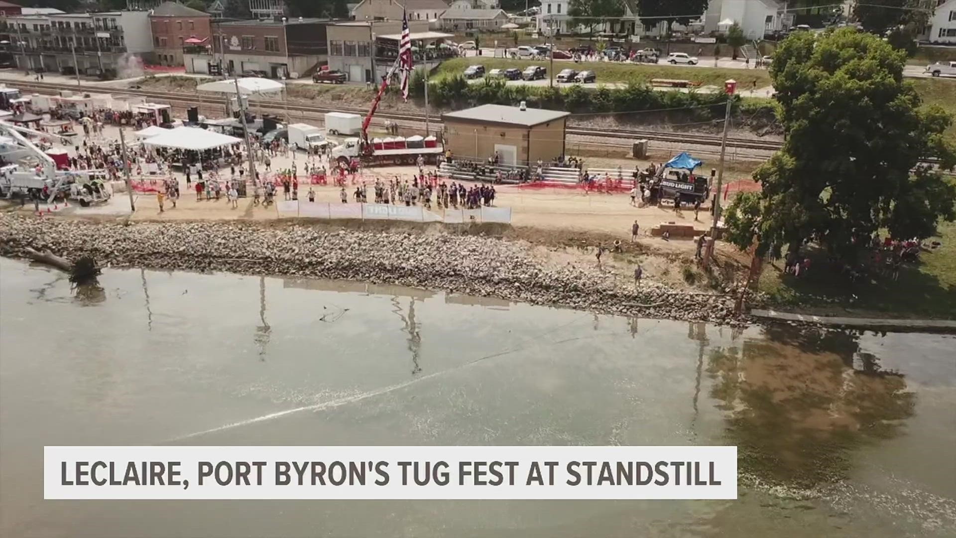 Negotiations between the Port Byron and LeClaire Tug Fest committees have stalled. Iowa reps say "vastly different currents" give the Illinois side an advantage.